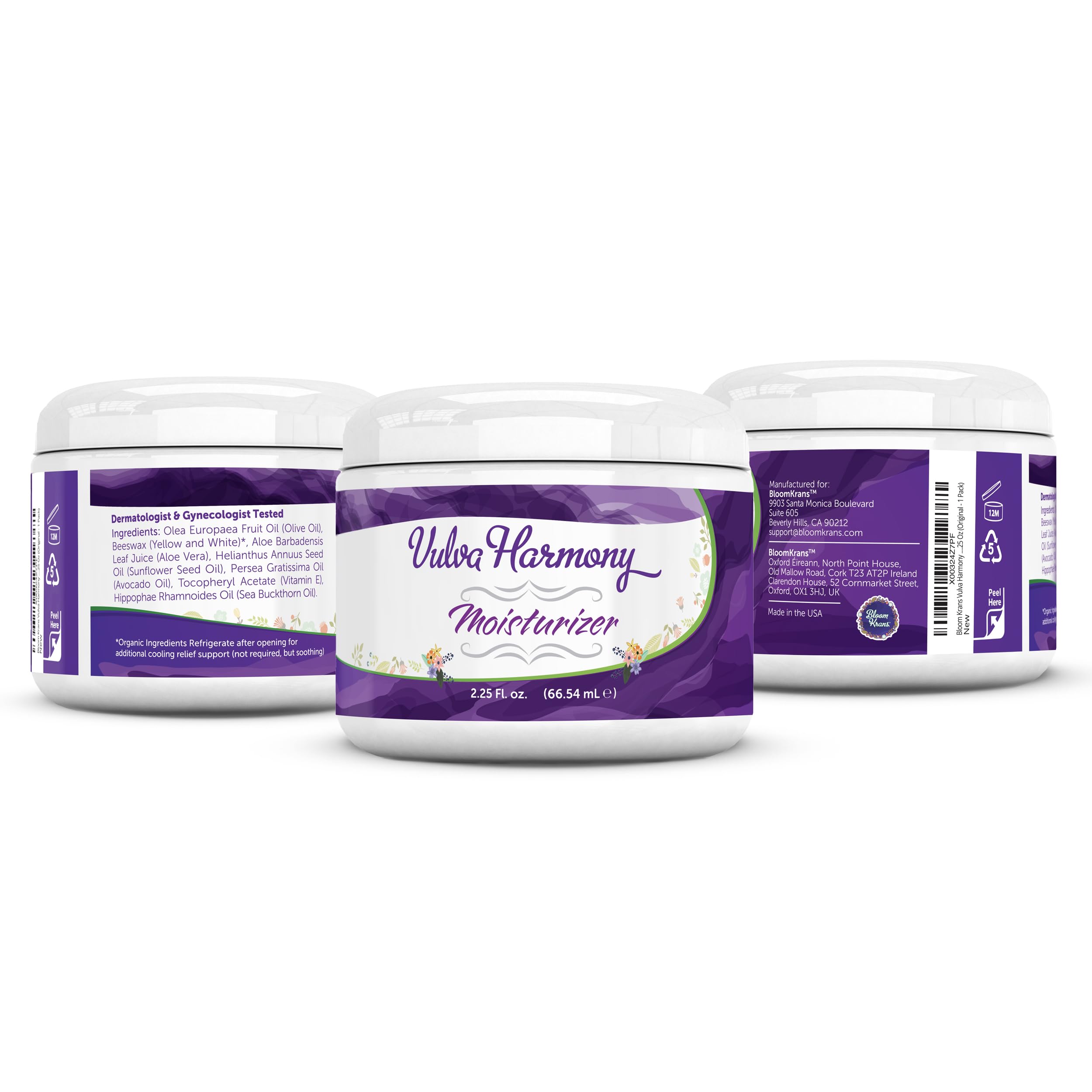 Bloom Krans Vulva Harmony Moisturizer - Vaginal Moisturizer for Women | Dryness, Vaginitis, Itch Relief Bloom Krans uk supplements
