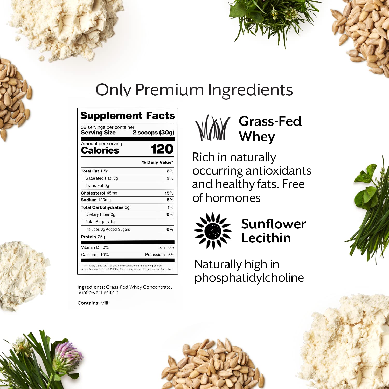 Promix Whey Protein Powder, Unflavored - 2.5lb Bulk - Grass-Fed & 100% All Natural ProMix Nutrition uk supplements
