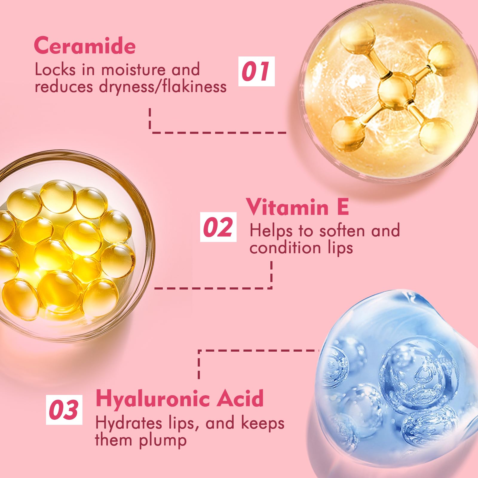 KIMUSE 6 Pcs Tinted Lip Butter Hydration Balm Set, 6 Flavored Shades Hydrating Plumping Gloss with Hyaluronic Acid & Vitamin E, Sheer Tint, Non-Sticky | Vegan Lip Care Makeup for Dry Lips & Daily KIMUSE uk supplements