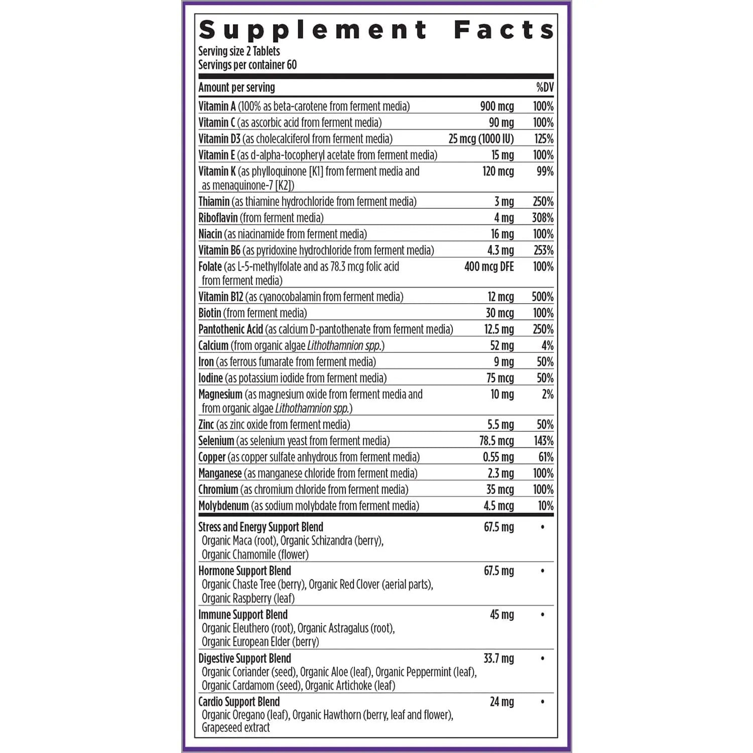 New Chapter Women's Multivitamin Advanced Formula for Stress, Bone, Immune, Beauty & Energy Support, Higher Levels New Chapter uk supplements
