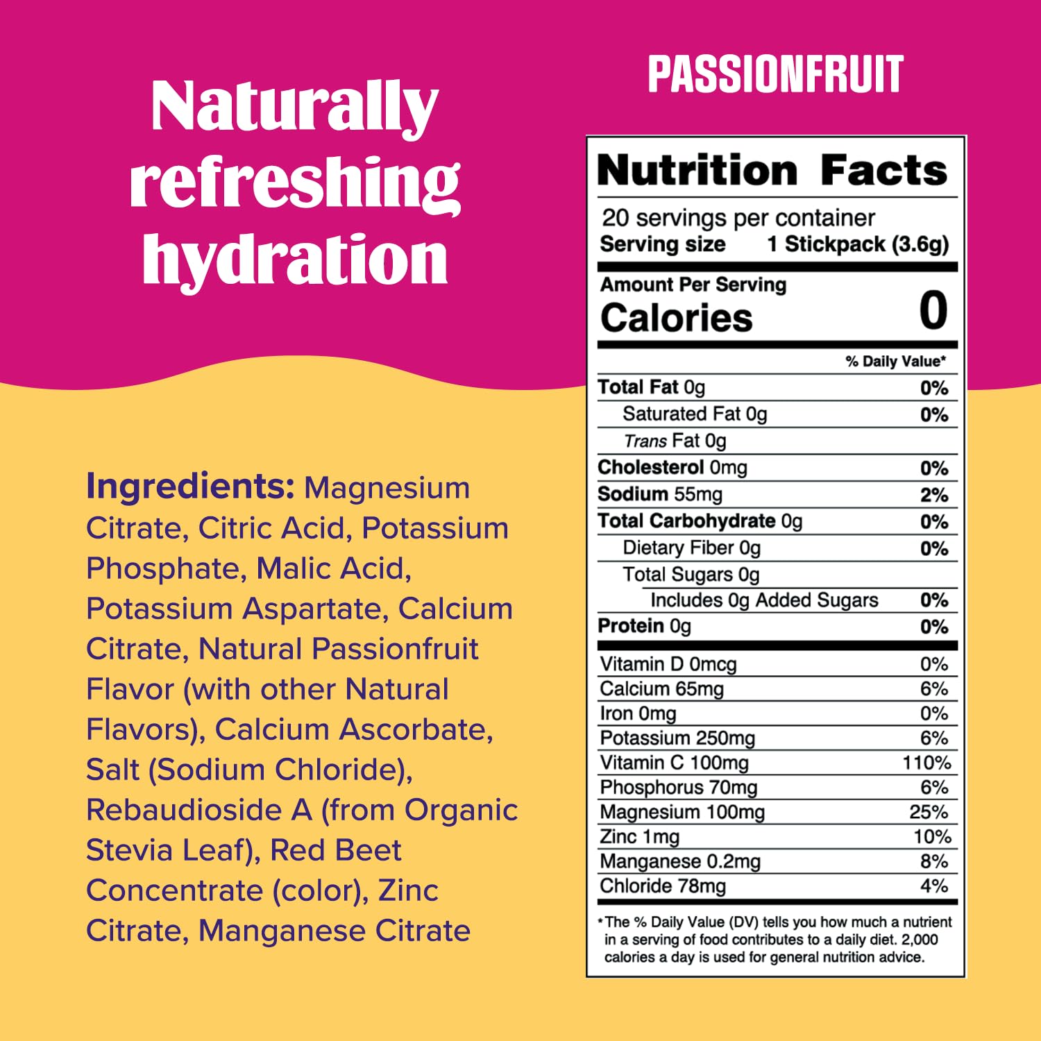 Ultima Replenisher Daily Electrolyte Drink Mix – Passionfruit, 20 Stickpacks – Hydration Ultima Replenisher uk supplements