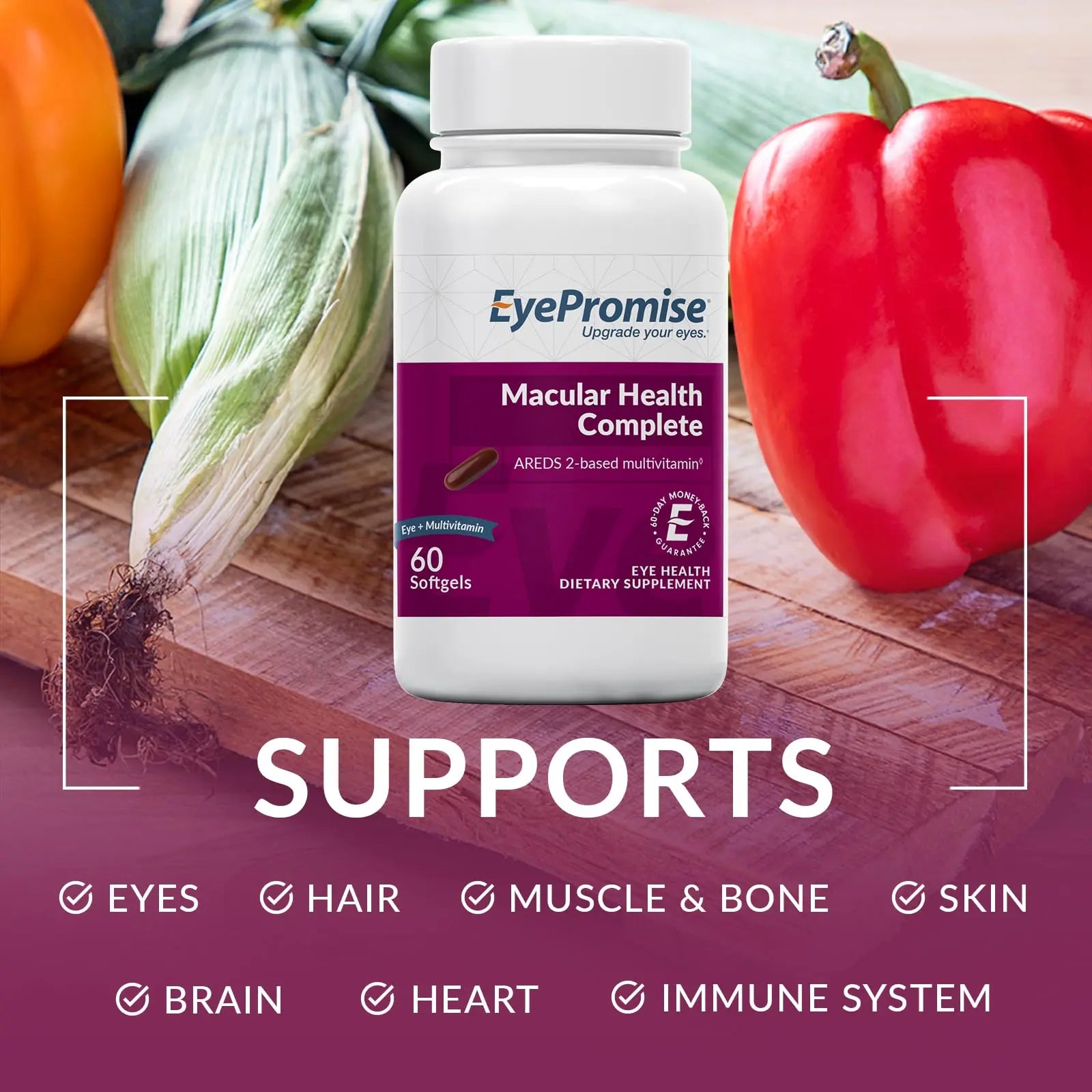 EyePromise Macular Health Complete Supplement - 60 Softgels, 30-Day Supply - Complete Macular Support with 10mg Lutein & Zeaxanthin EyePromise uk supplements