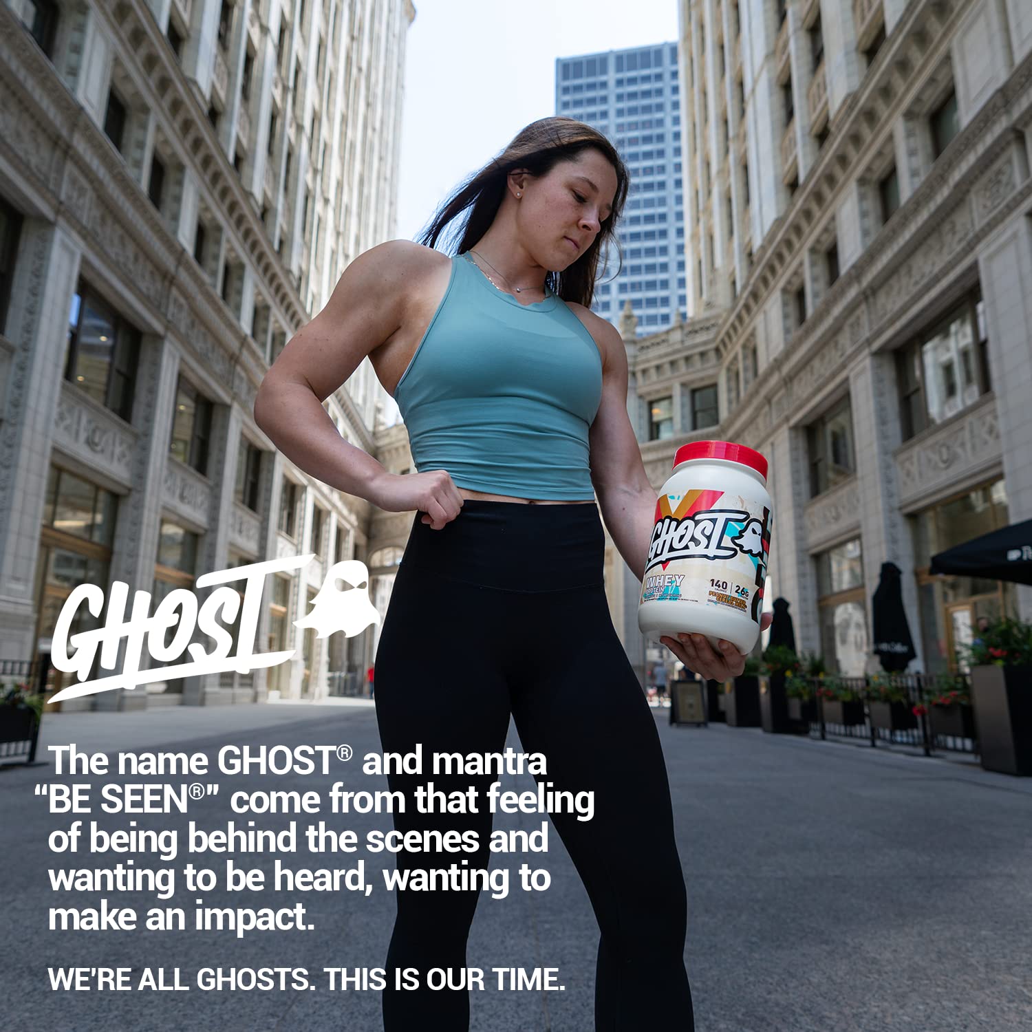 GHOST Whey Protein Powder, Peanut Butter Cereal Milk - 2LB Tub, 26G of Protein GHOST uk supplements