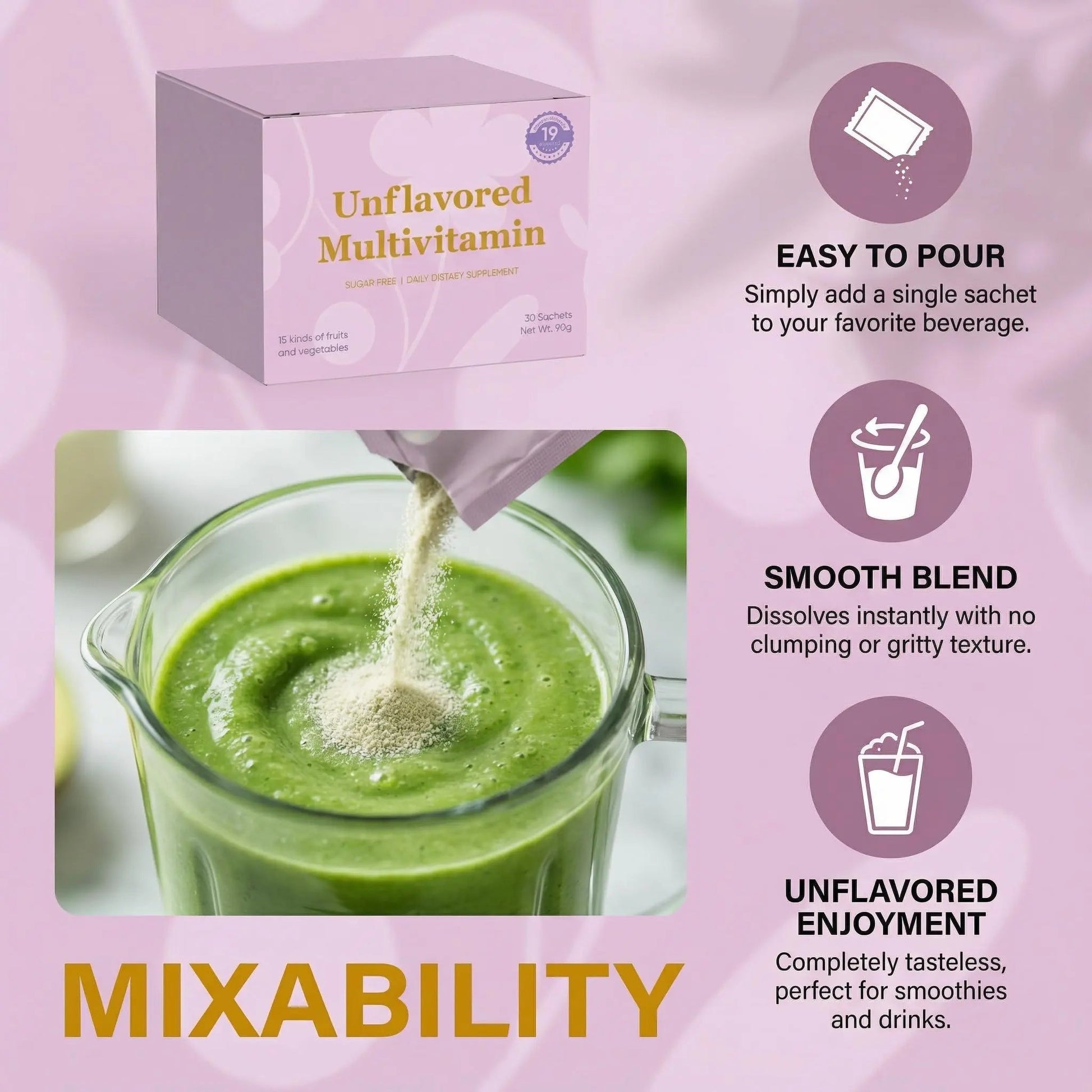 Unflavored Vitamin Powder, Multivitamin Powder Supplement with 19 Vitamins & Minerals + 15 Fruit & Veggie Blend, Supports Healthy Growth PRCYZO uk supplements