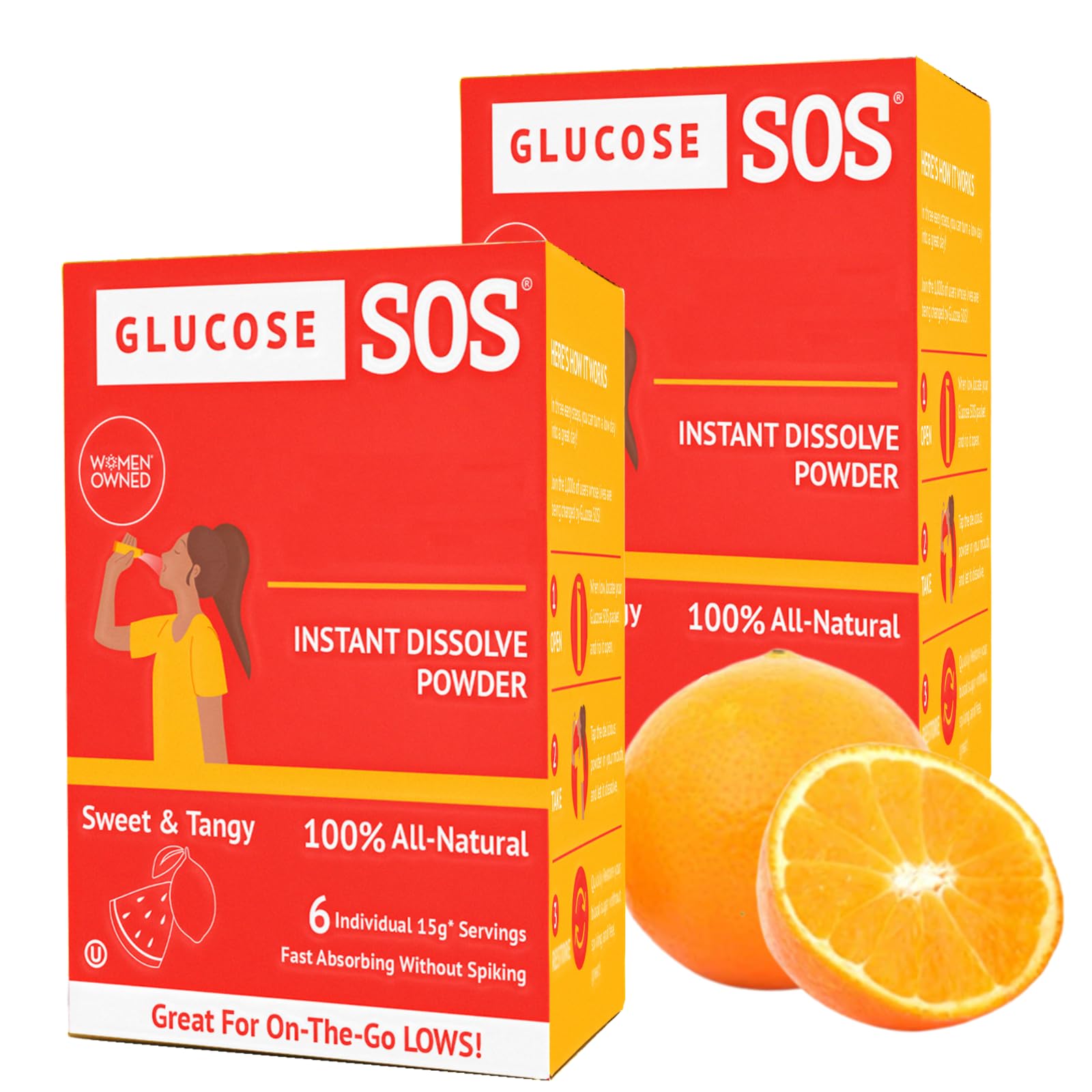Glucose SOS Glucose Powder Packets with Natural Dextrose, Fast-Absorption That Instantly Dissolves in Your Mouth with No Water Needed, Sweet & Tangy 12 Servings Glucose SOS uk supplements