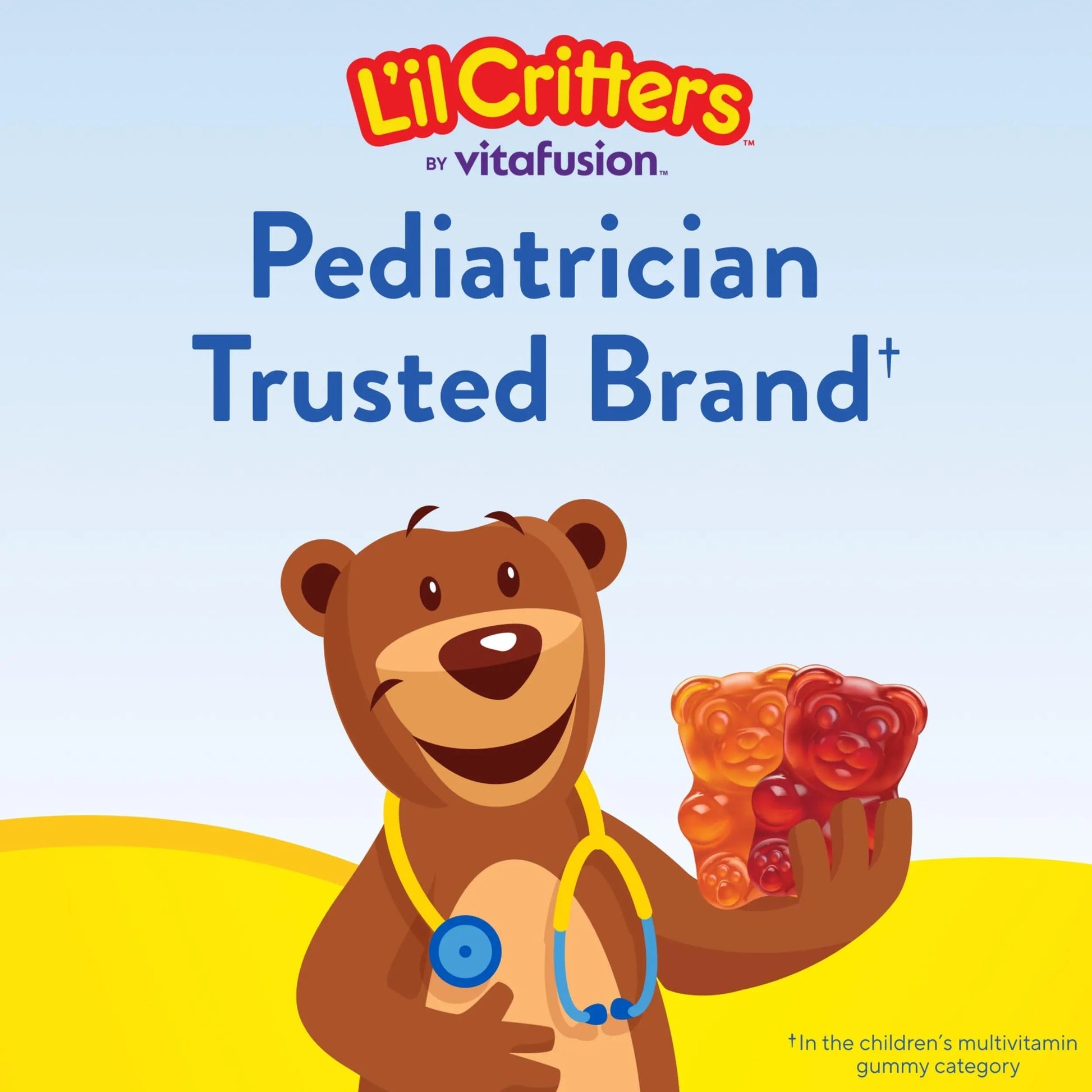 L’il Critters Gummy Vites Daily Gummy Multivitamin for Kids, Vitamin C, D3 for Immune Support Cherry, Strawberry, Orange Lil Critters uk supplements