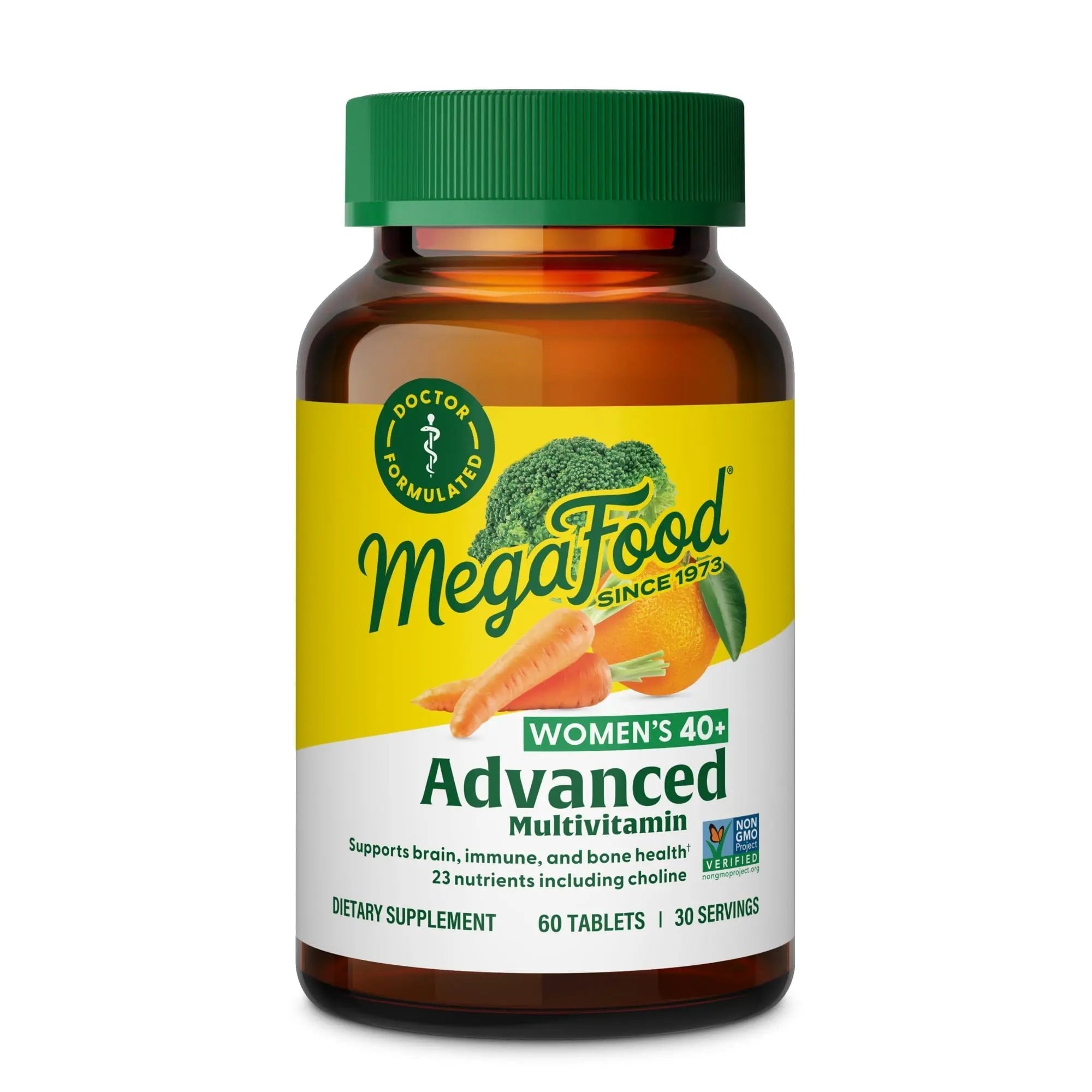 MegaFood Women's 40+ Multivitamin - Multivitamin Supplement for Women with Iron, Vitamins C, B12, K2, A, B6, Choline, and more MegaFood uk supplements