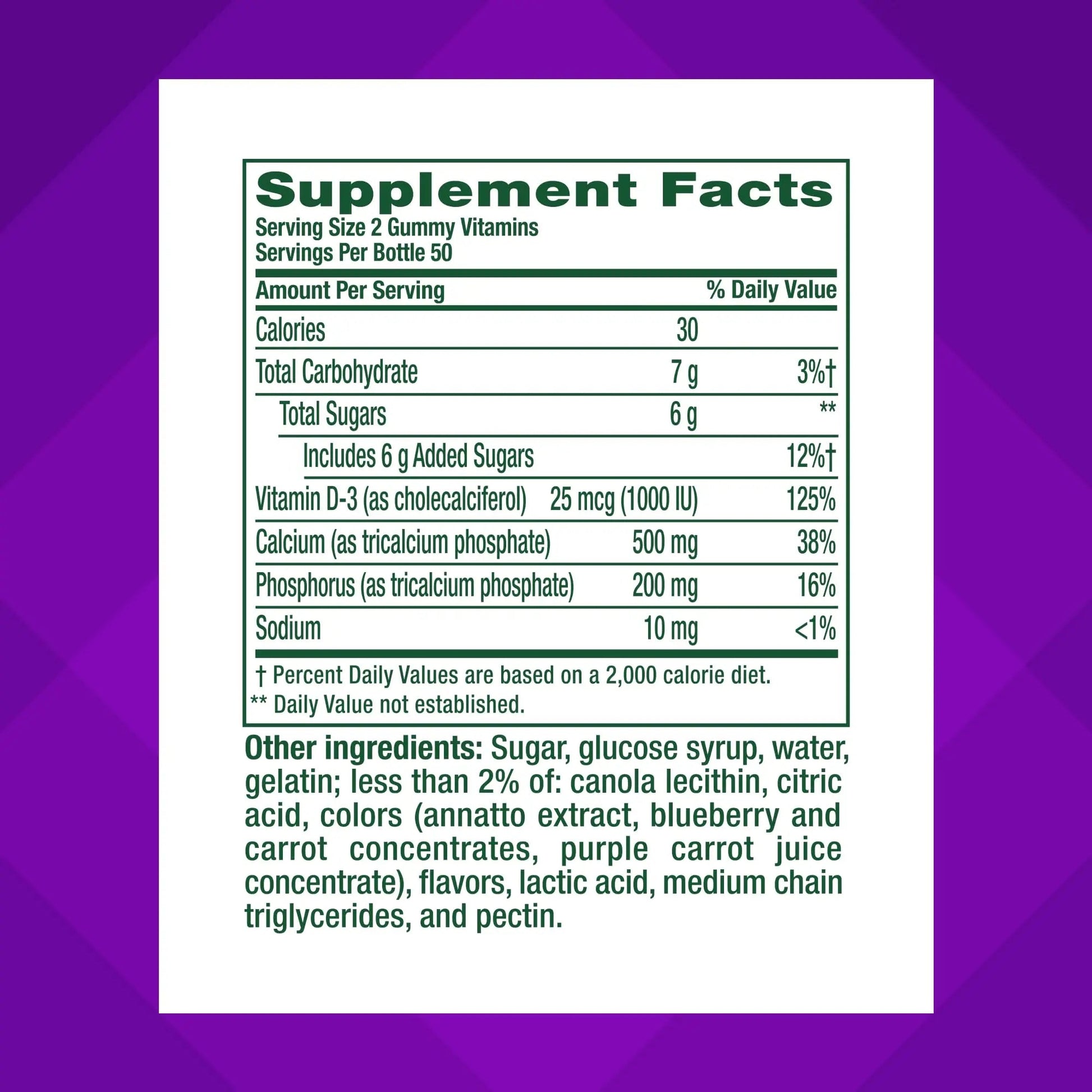 vitafusion Chewable Calcium Gummy Vitamins for Bone and Teeth Support, Calcium Gummies, Fruit and Cream Flavor, 100 Count, 50 Day Supply Vitafusion uk supplements