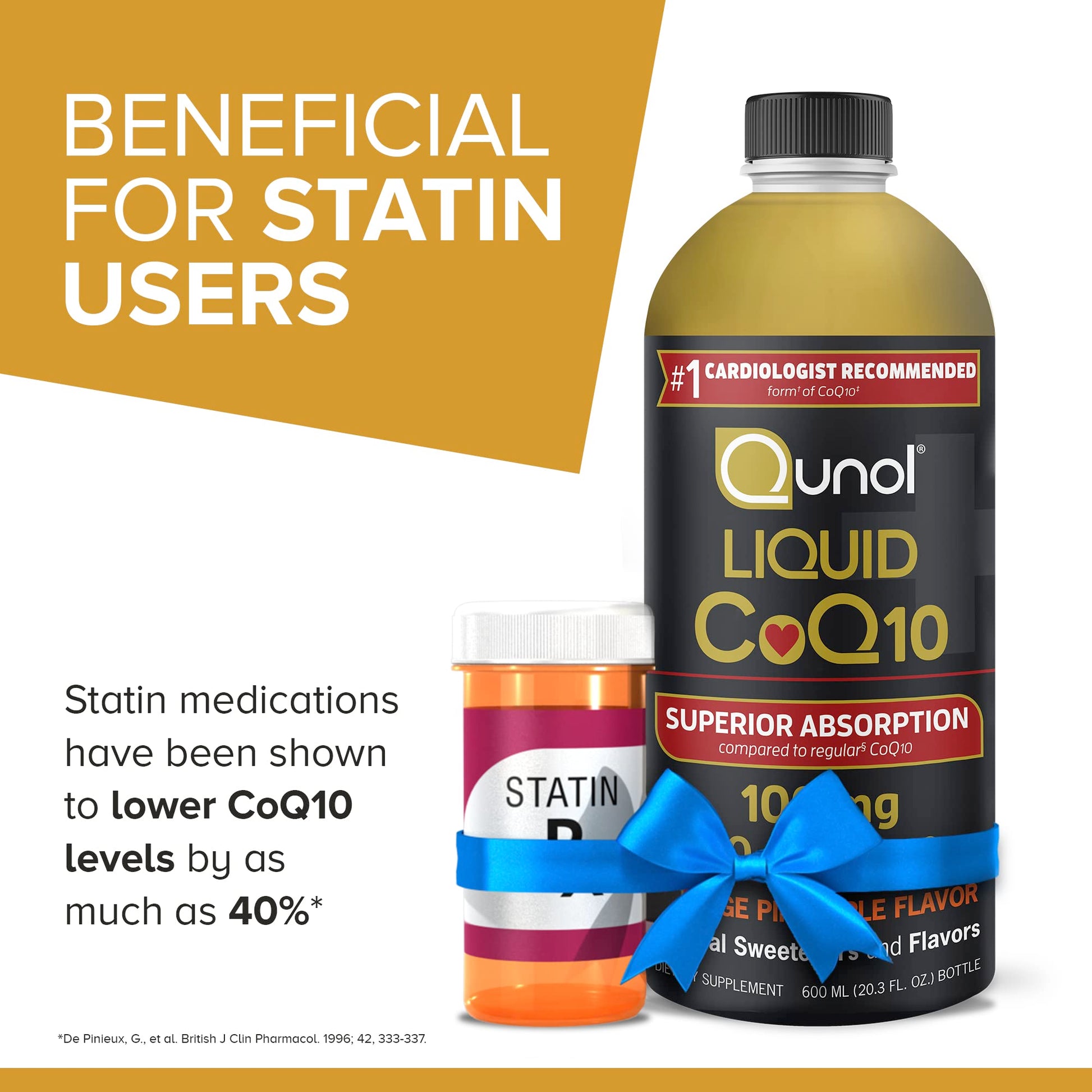 Qunol Liquid CoQ10 100mg, Superior Absorption Natural Supplement Form of Coenzyme Qunol uk supplements
