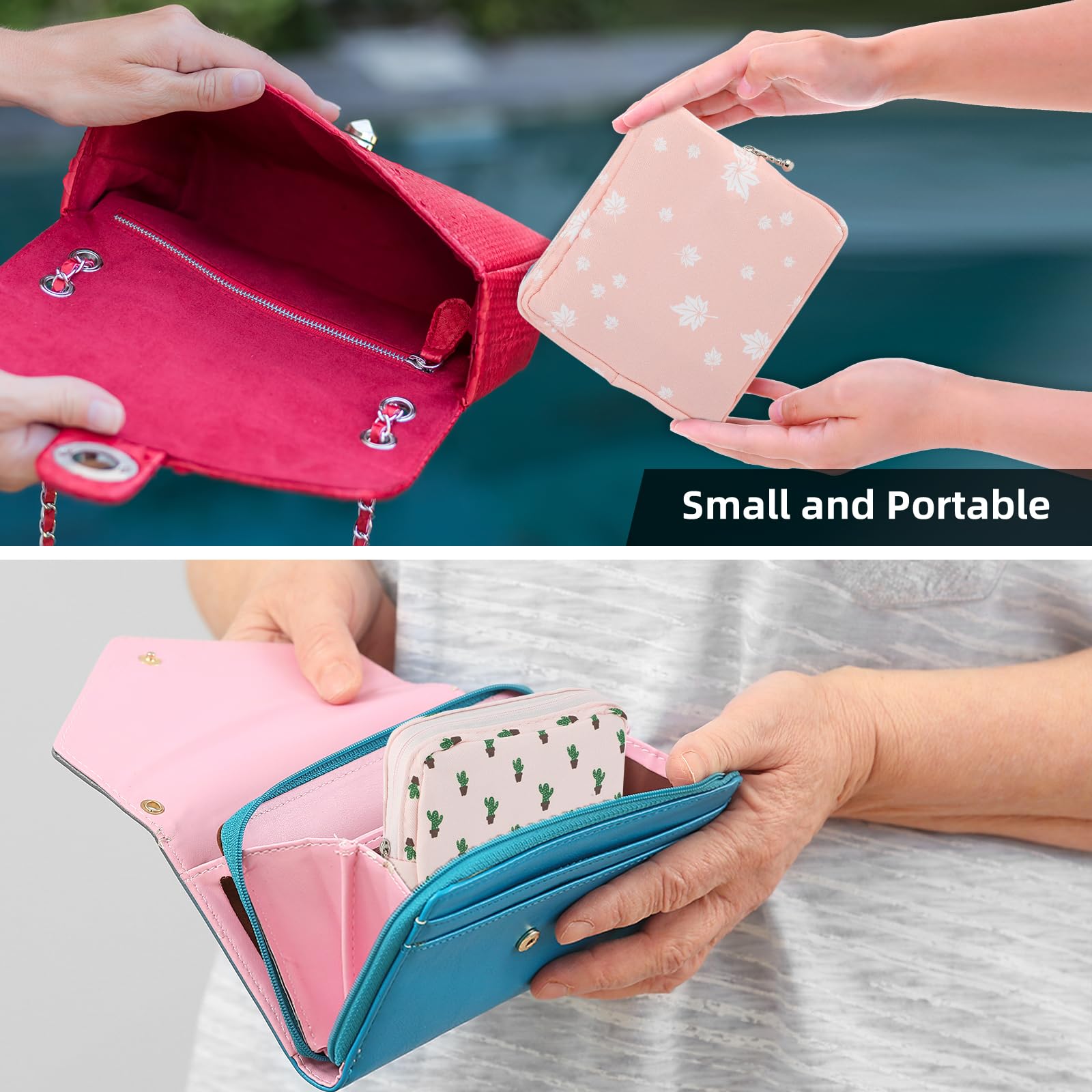 3Pcs Period Bag, Sanitary Pad Storage Bag Samll Period Pouch for Purse Cute Menstrual Period Bag Aster uk supplements