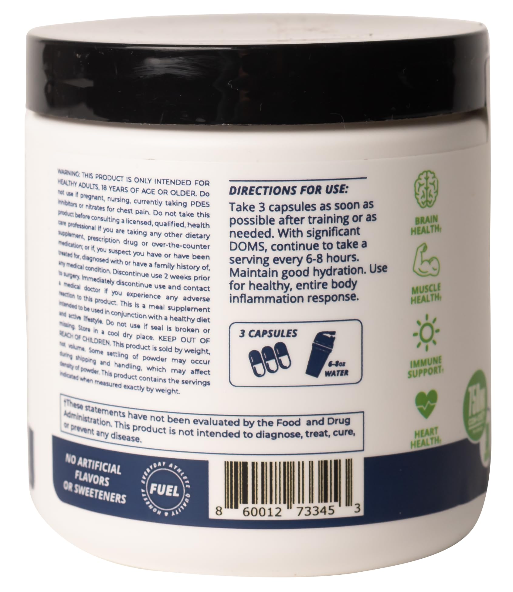 CREATINE HCl + Recovery Capsules for Men and Women, Muscle & Brain Health, Cognitive Function, Immune Support - 90 Vegetable Capsules POWER PLAY FUEL uk supplements