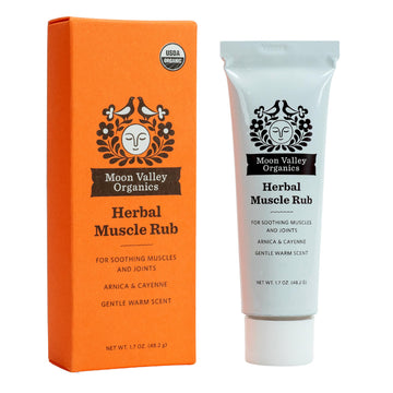Moon Valley Organics Herbal Muscle Rub with Cayenne for Sore Joints, Aches and Pains, Soothes Pain Caused by Cold, Treat Sore Spots with Heat Moon Valley Organics uk supplements
