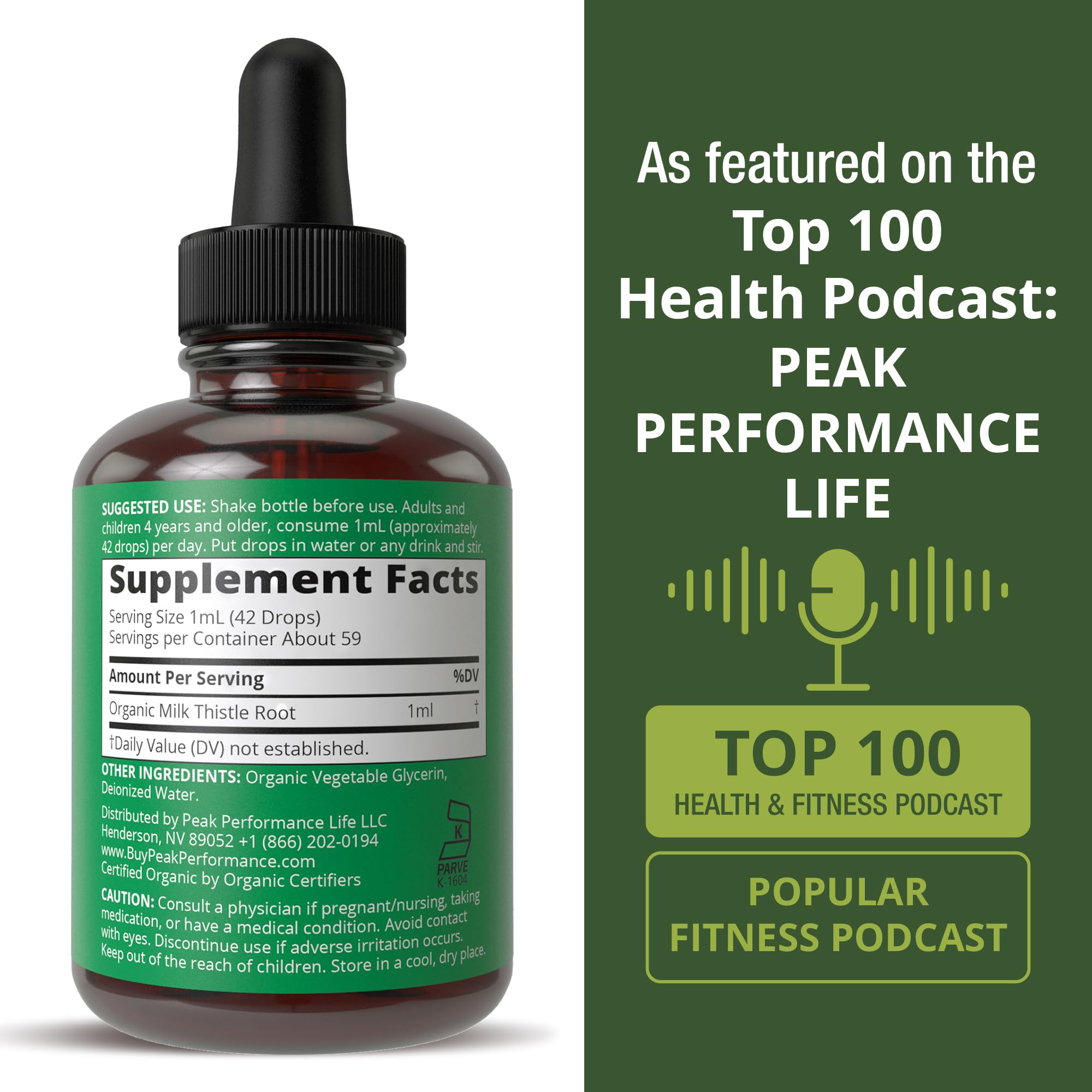 USDA Organic Milk Thistle Extract Vegan Liquid Drops. Liver Detox Herbal Supplement. Zero Sugar, Great for Digestion and A Cleanse. Pure Organic Milk Thistle Tincture Supplements for Women and Men Peak Performance uk supplements