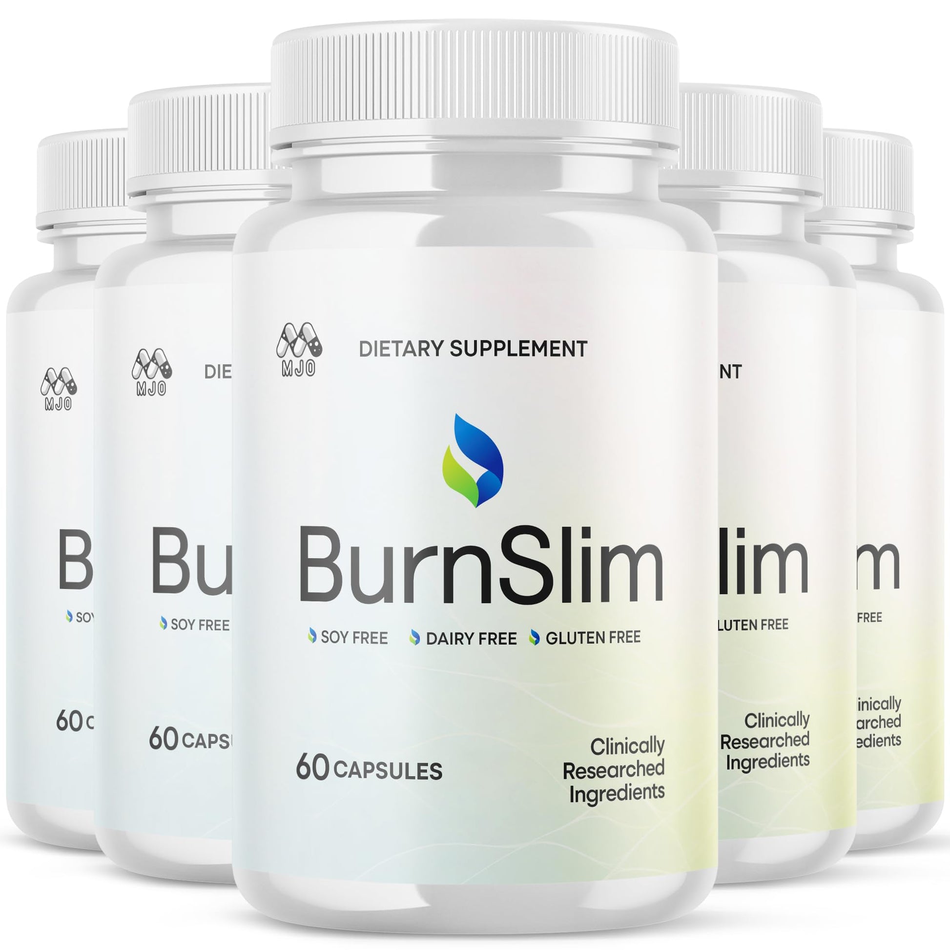 (5 Pack) Burn Slim Capsules, Official Burnslim Pills with All Natural Ingredients, Advanced Burn Slim Health and Wellness Supplement Supporting Active Lifestyle for Women and Men (300 Capsules) MJO uk supplements