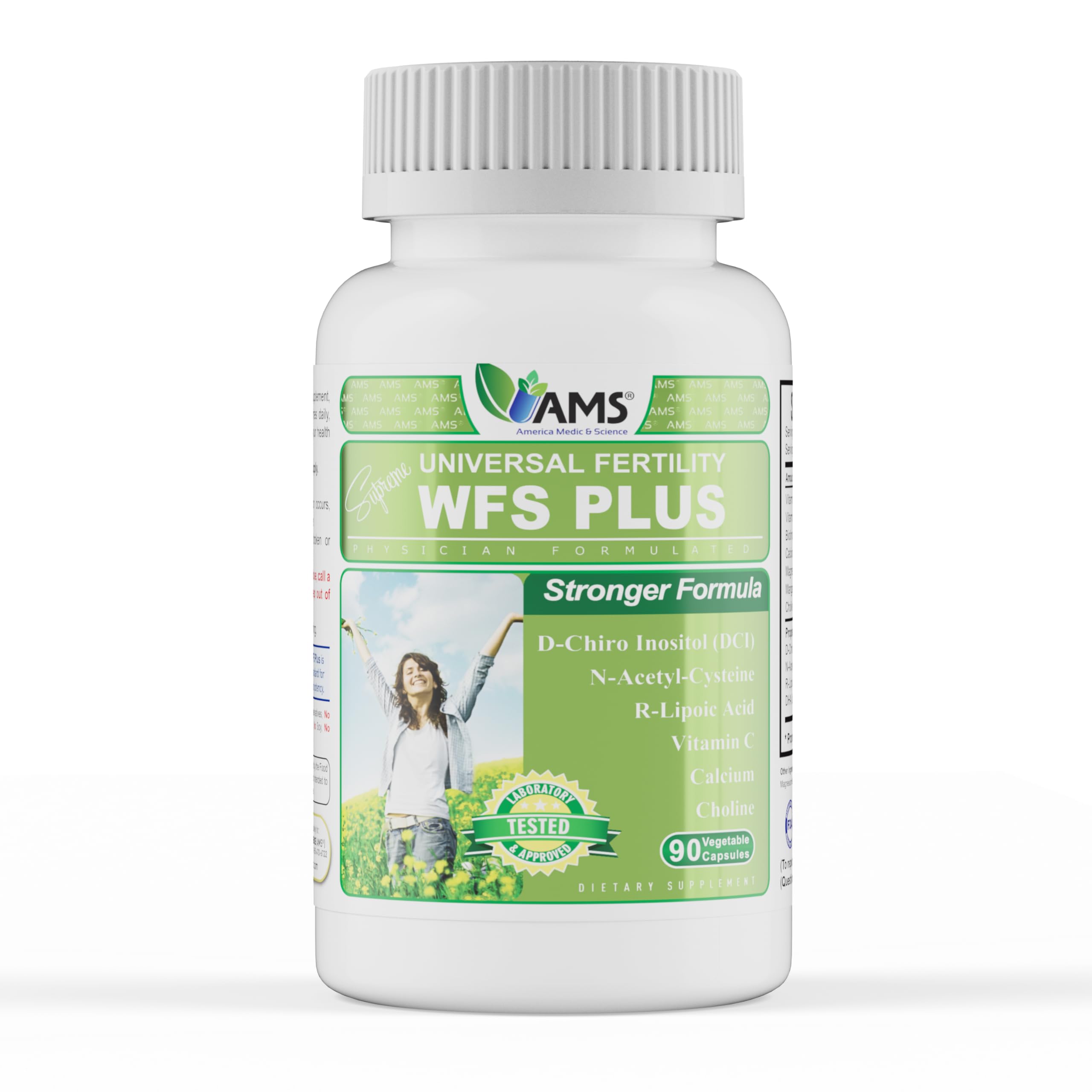 America Medic & Science WFS Plus Fertility Supplements for Women (90 Capsules) Supports Ovulatory Health | Natural Preconception Vitamins, Reproductive Aid, with D-Chiro Inositol, DHA |15-Day Supply. America Medic & Science uk supplements
