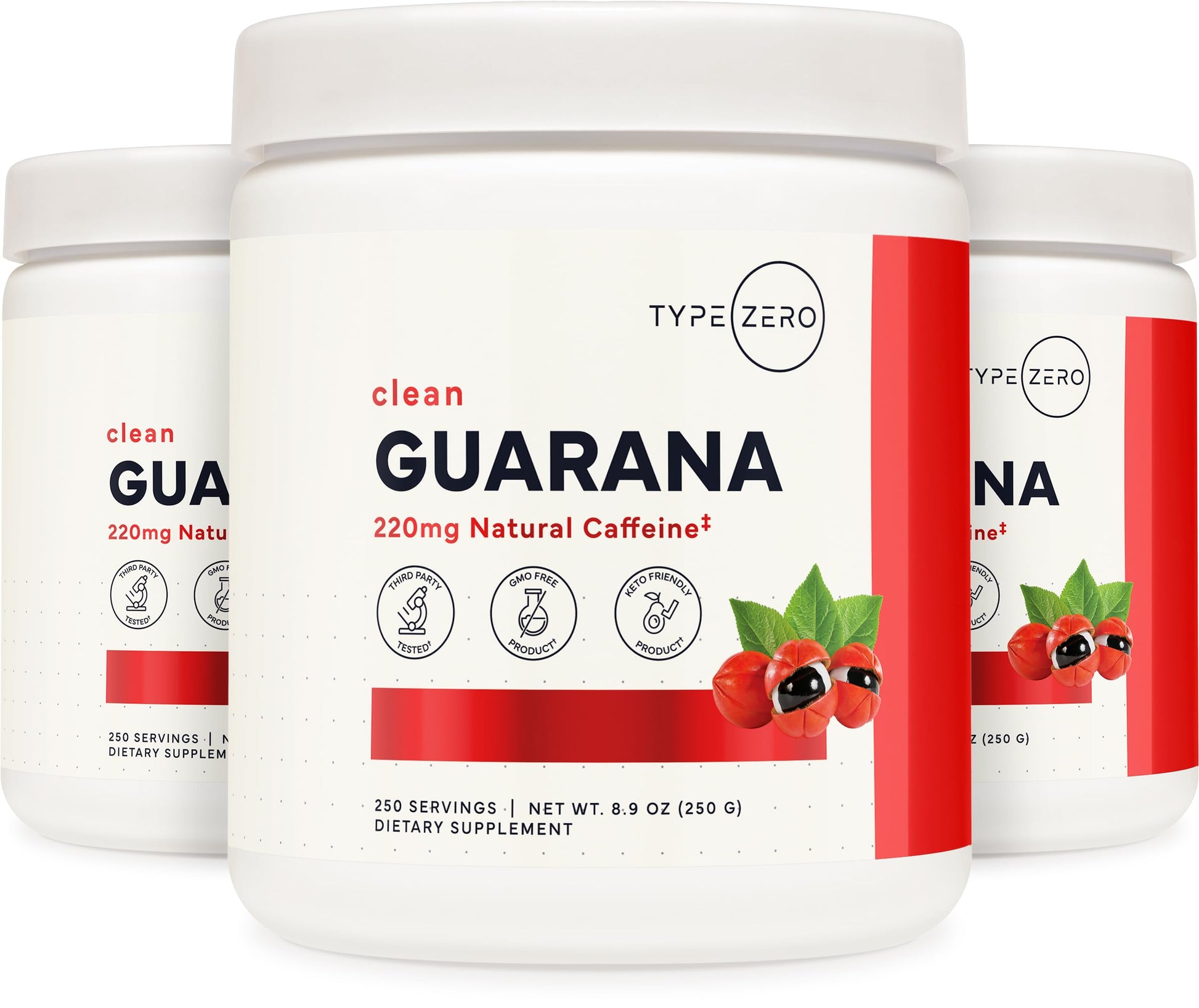 Type Zero Clean Guarana Powder Drink Mix (250 Servings, Unflavored) - 220 MG Caffeine Per Serving, Natural Caffeine, Non GMO, Gluten Free Type Zero uk supplements