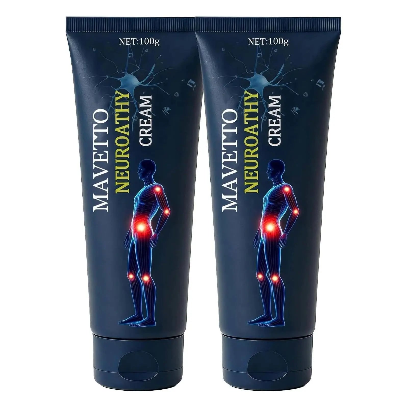 ReviveNerve Capsacare Neuropathy Relief Cream, Fast-Absorbing Soothing Cream with Capsaicin, Arnica, Menthol, MSM & Glucosamine for Feet, Hands, Legs, Muscles, Joints and Back (2pcs) ReviveNerve uk supplements