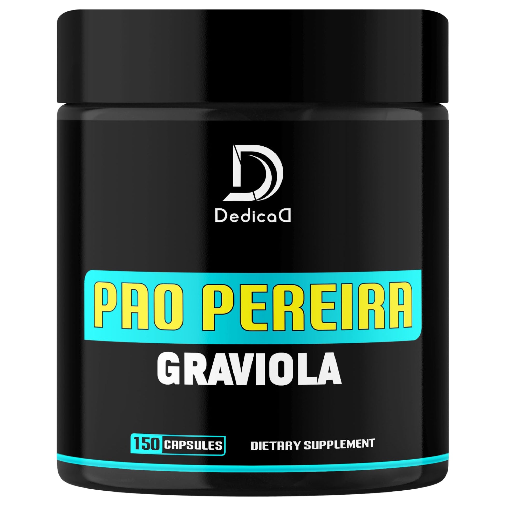 DEDICAD Pao Pereira Bark Extract and Graviola Soursop - 150 Capsules Supply DEDICAD uk supplements