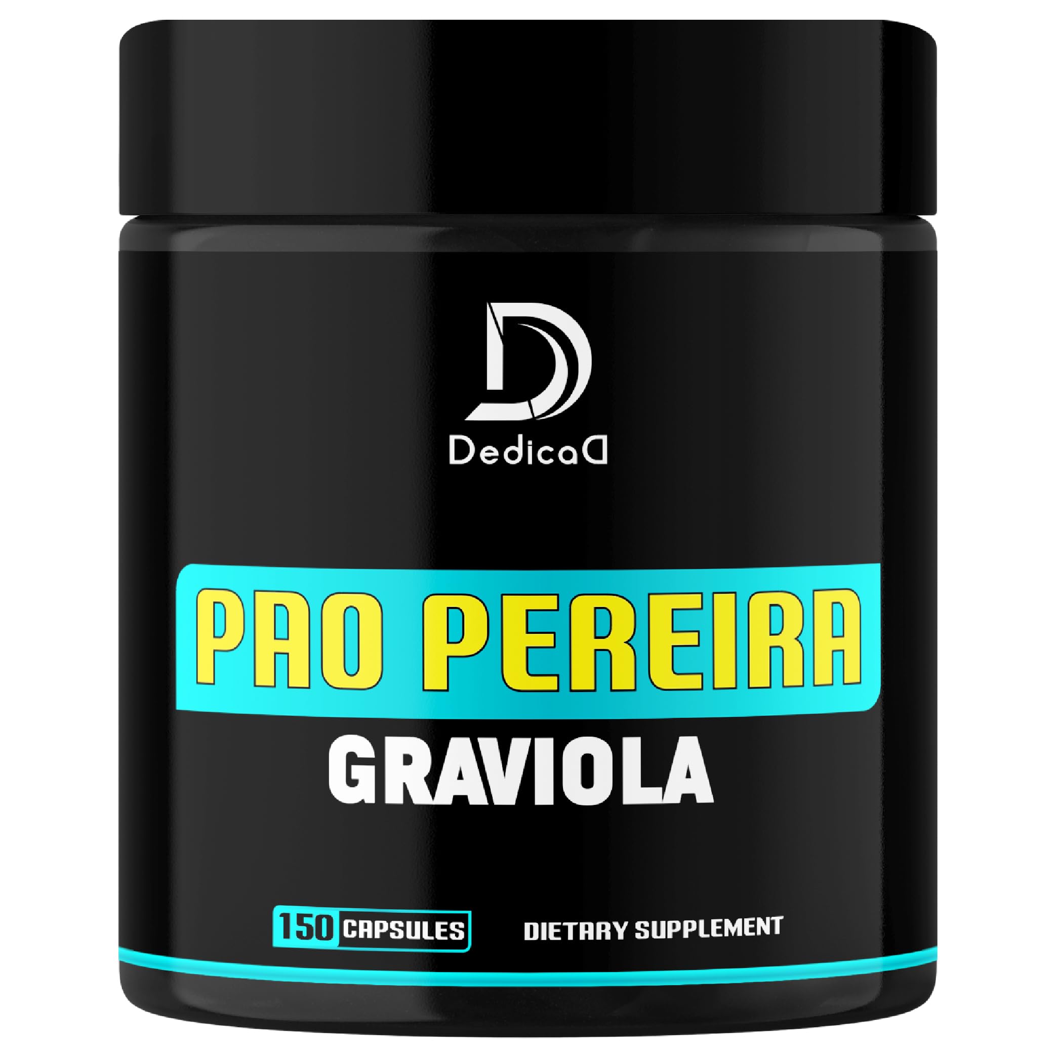 DEDICAD Pao Pereira Bark Extract and Graviola Soursop - 150 Capsules Supply DEDICAD uk supplements