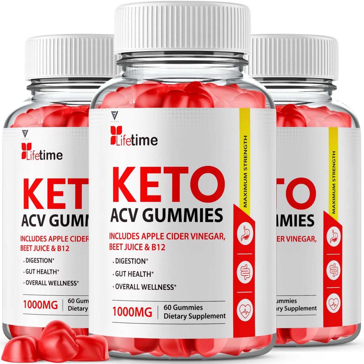 (3 Pack) Lifetime Keto Plus ACV Gummies Advanced Weight Loss AVC, Life Time Keto ACV Fyvus uk supplements