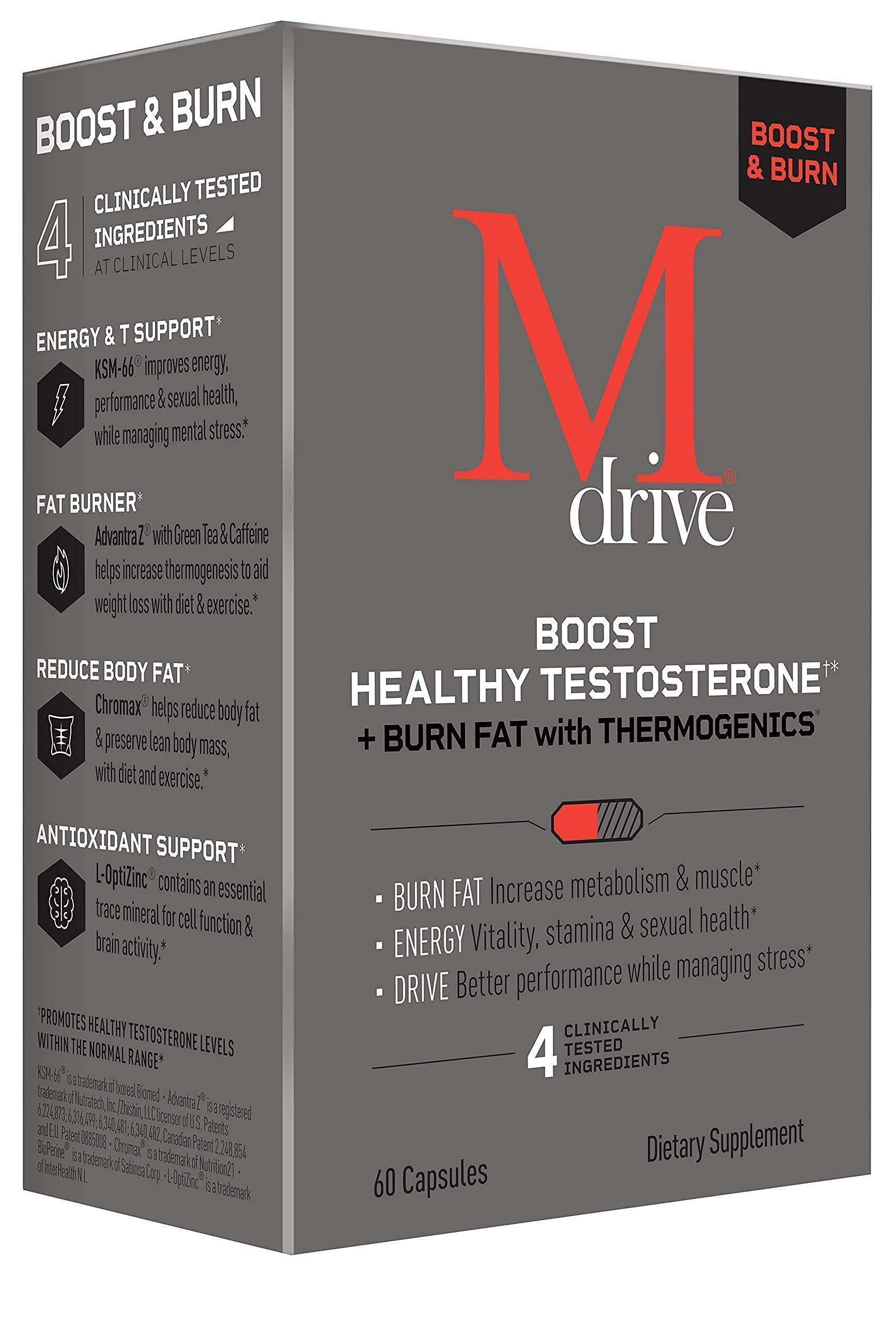 Mdrive Boost & Burn for Men Start Everyday Nutrition & Protein Powder - Natural Energy Mdrive uk supplements