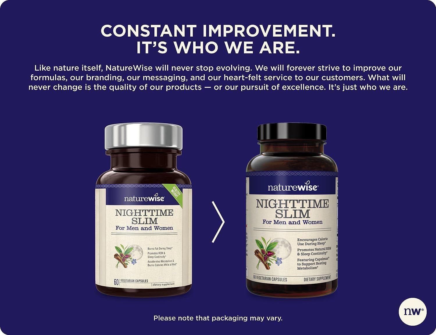 NatureWise Nighttime Slim with Capsimax - Natural Thermogenic Green Coffee Bean & Forskolin NatureWise uk supplements