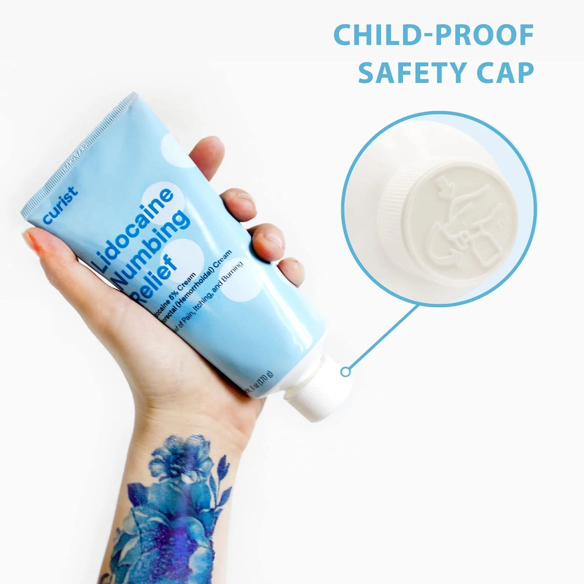 Curist 5% Lidocaine Numbing Cream - 6 oz (170 g) XL Tube - Soothing Numbing Cream for Temporary Discomfort, Itching, and Burning from Hemorrhoids Lidocaine 5% (1 Pack - 6 oz Tube) Curist uk supplements