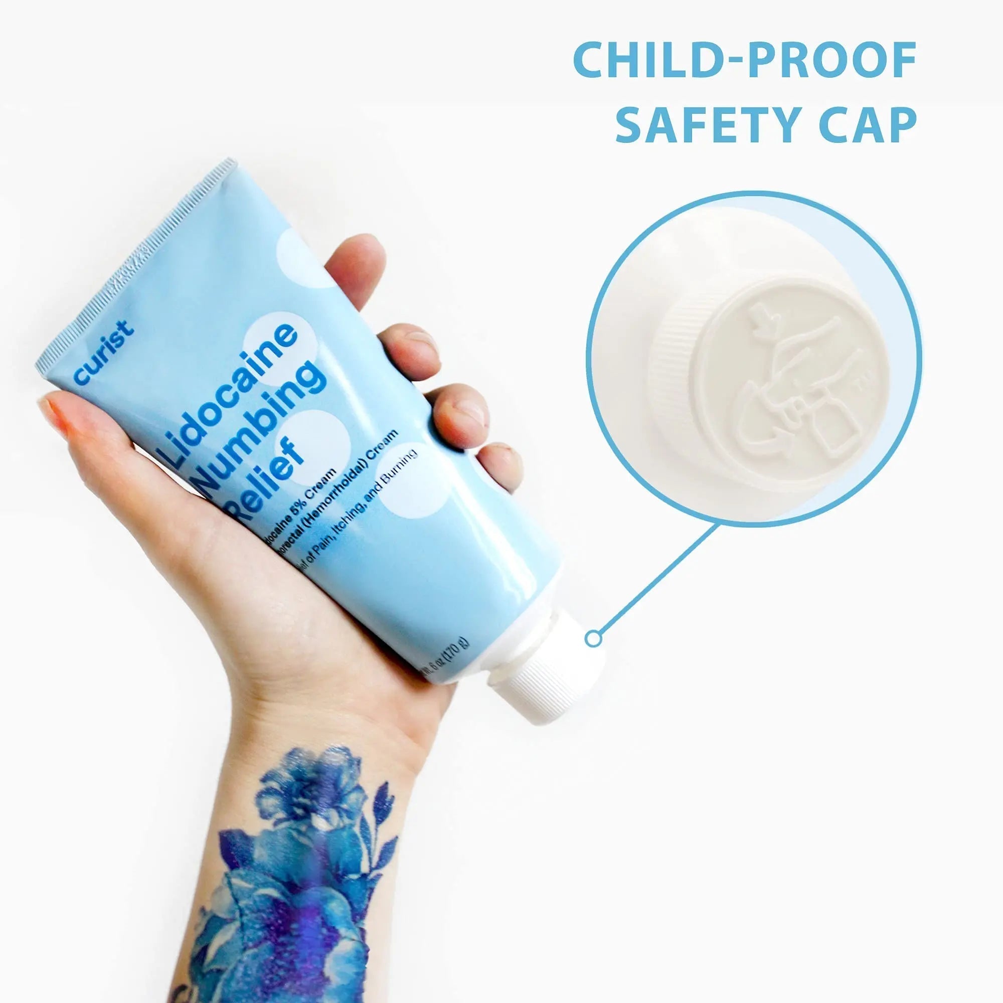 Curist 5% Lidocaine Numbing Cream - 6 oz (170 g) XL Tube - Soothing Numbing Cream for Temporary Discomfort, Itching, and Burning from Hemorrhoids Lidocaine 5% (1 Pack - 6 oz Tube) Curist uk supplements