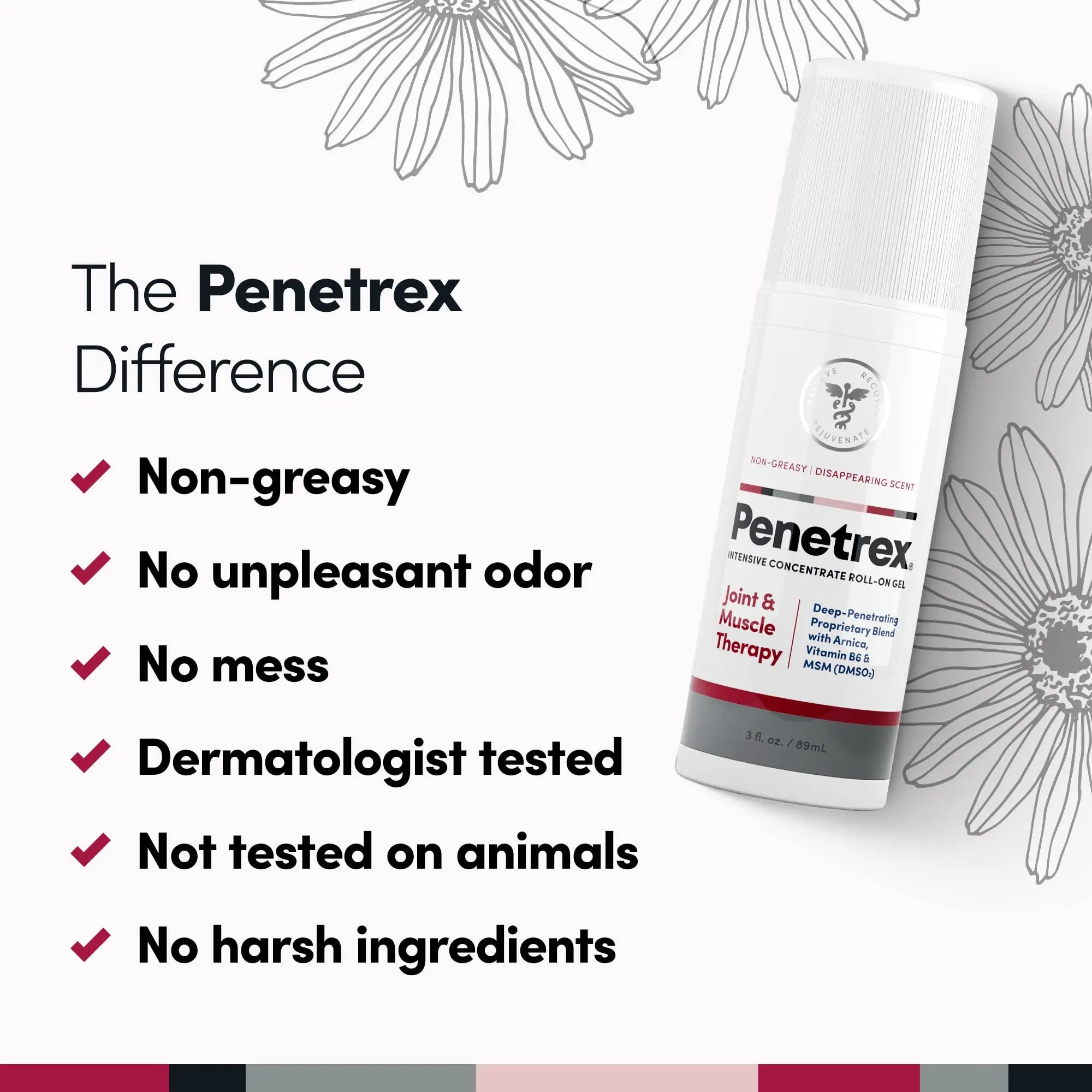 Penetrex Joint, Muscle and Nerve Support Supplement with 3 oz Joint & Muscle Therapy Roll-On Gel Penetrex uk supplements