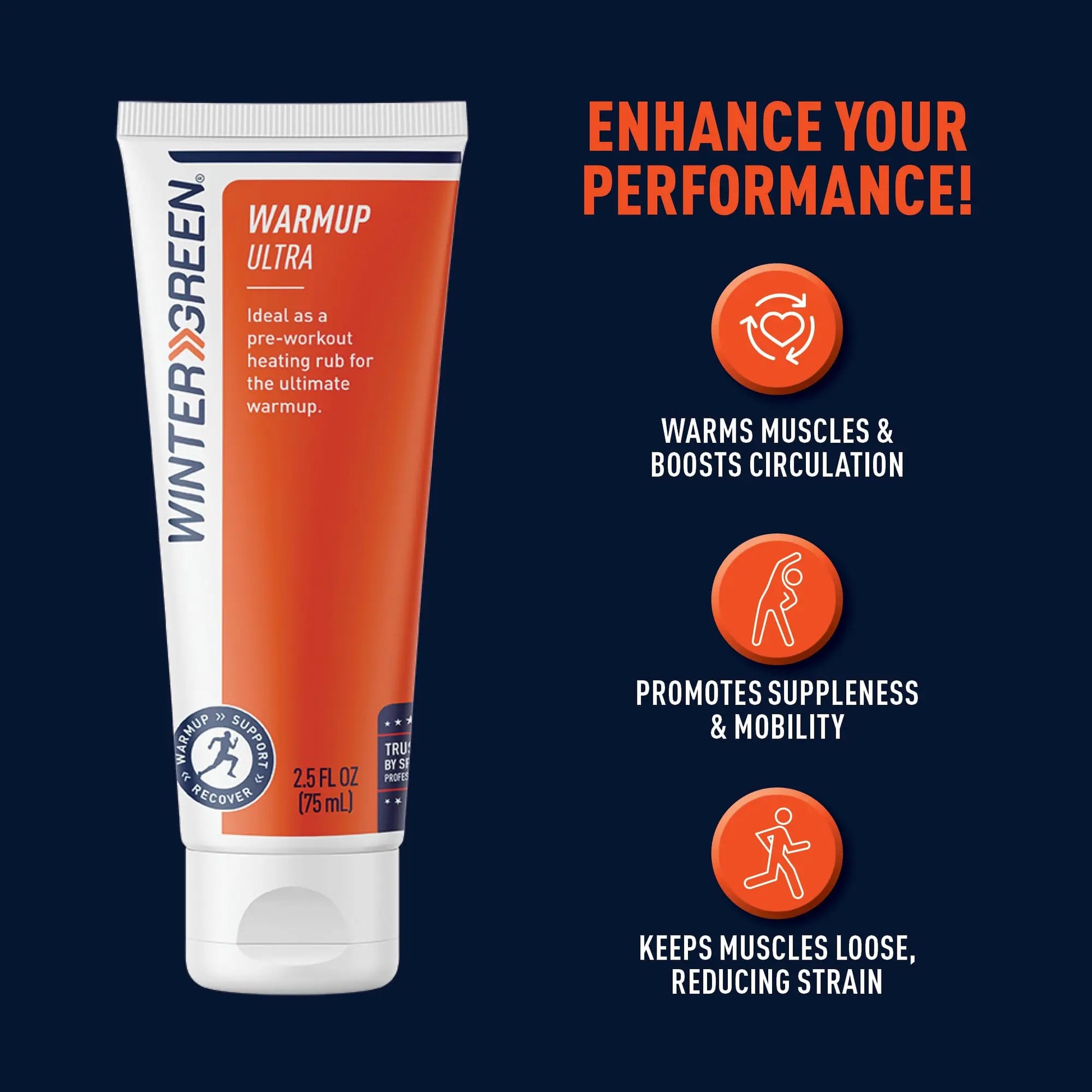 Wintergreen Muscle Warmup Lotion, 2.5 oz – Pre-Workout Heating Rub with Menthol and Capsicum, Heats and Relaxes Before Training, Body Gel for Athletes Wintergreen uk supplements