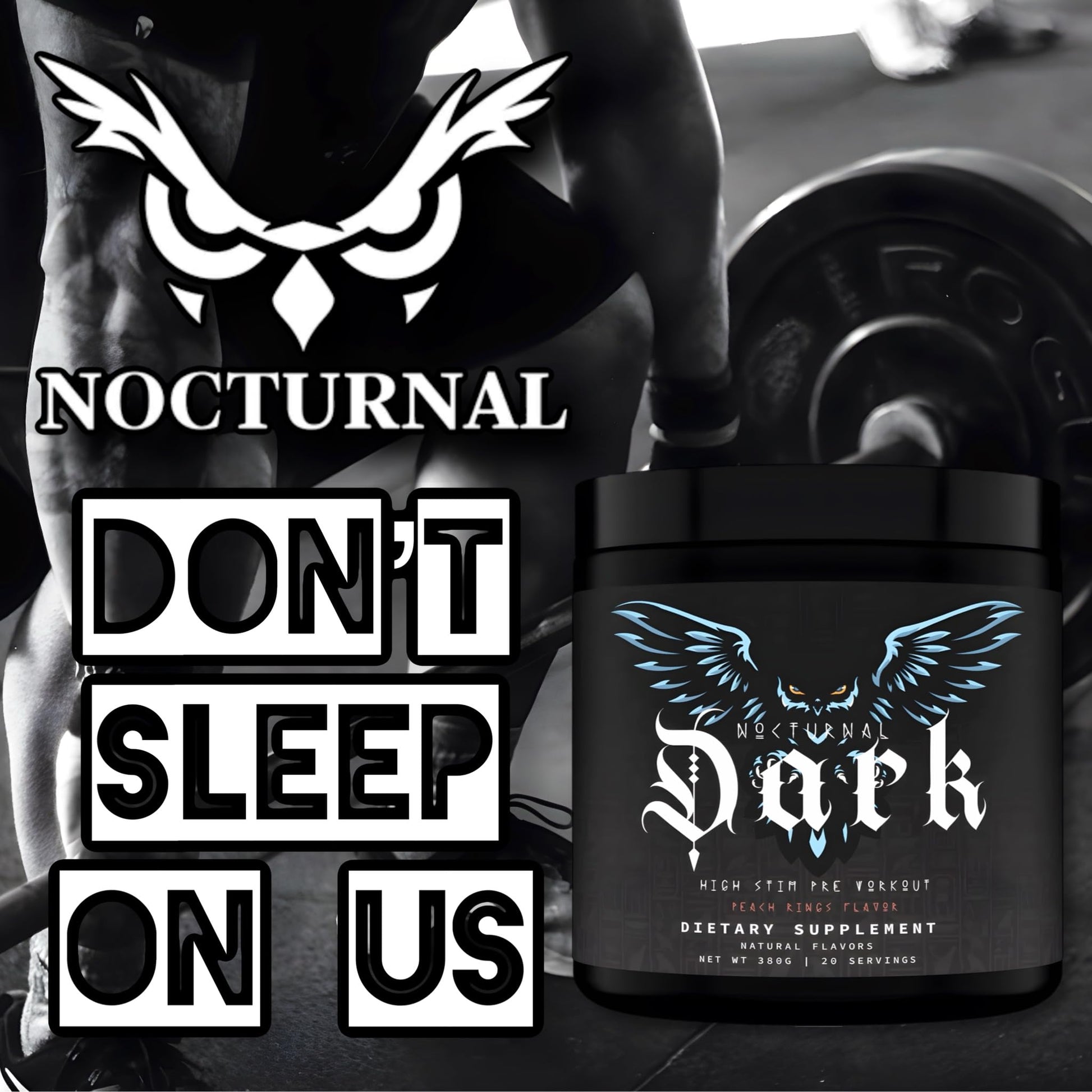 Nocturnal Labz Dark High Stim Pre Workout Powder | Potent Pre-workout Formula for Men Nocturnal uk supplements