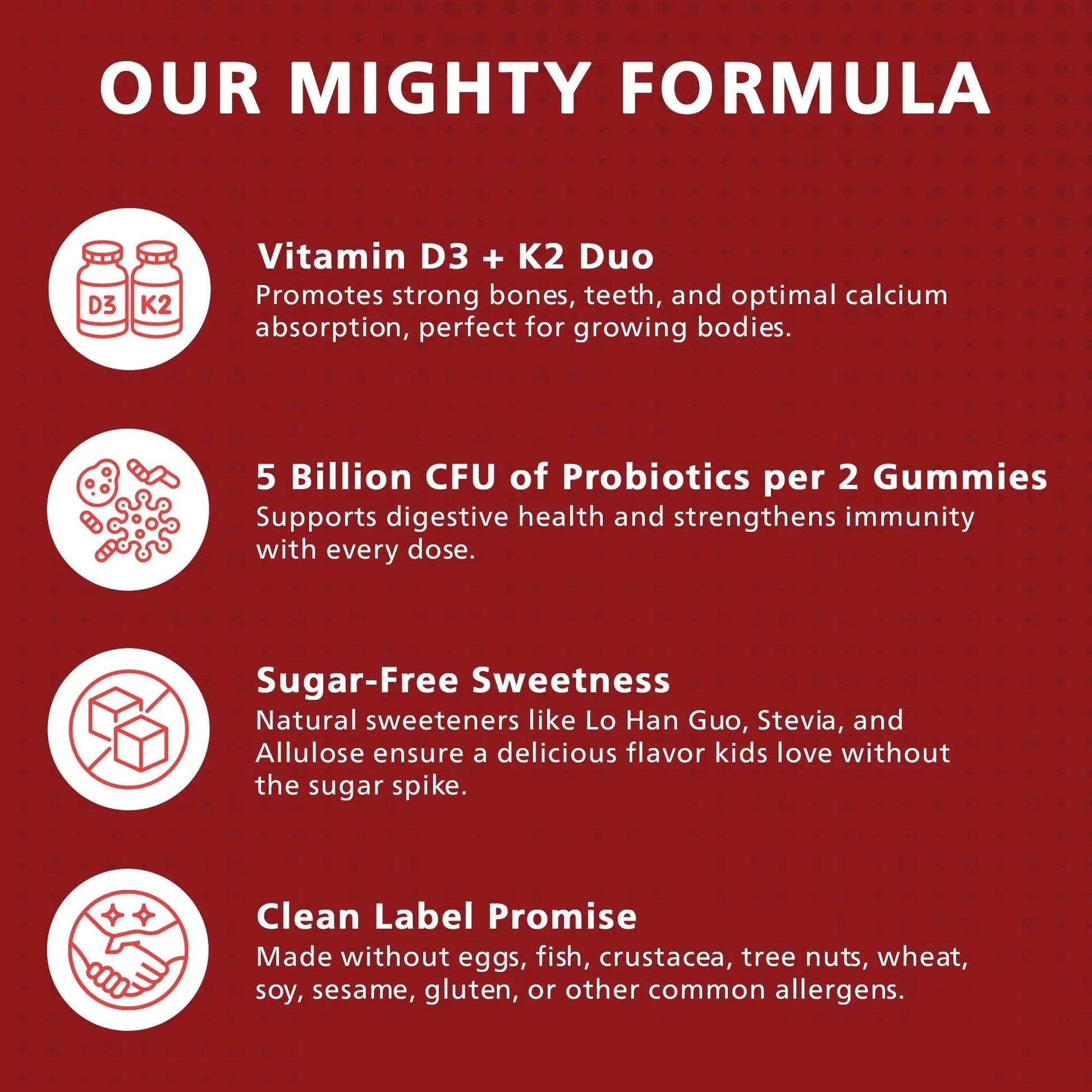 KEN Vitamin D3 K2 with Probiotic for Kids, Sugar-Free Gummies for Calcium Absorption, Bone Support, 5 Billion CFU Probiotics for Gut Balance and Immune Function KEN uk supplements
