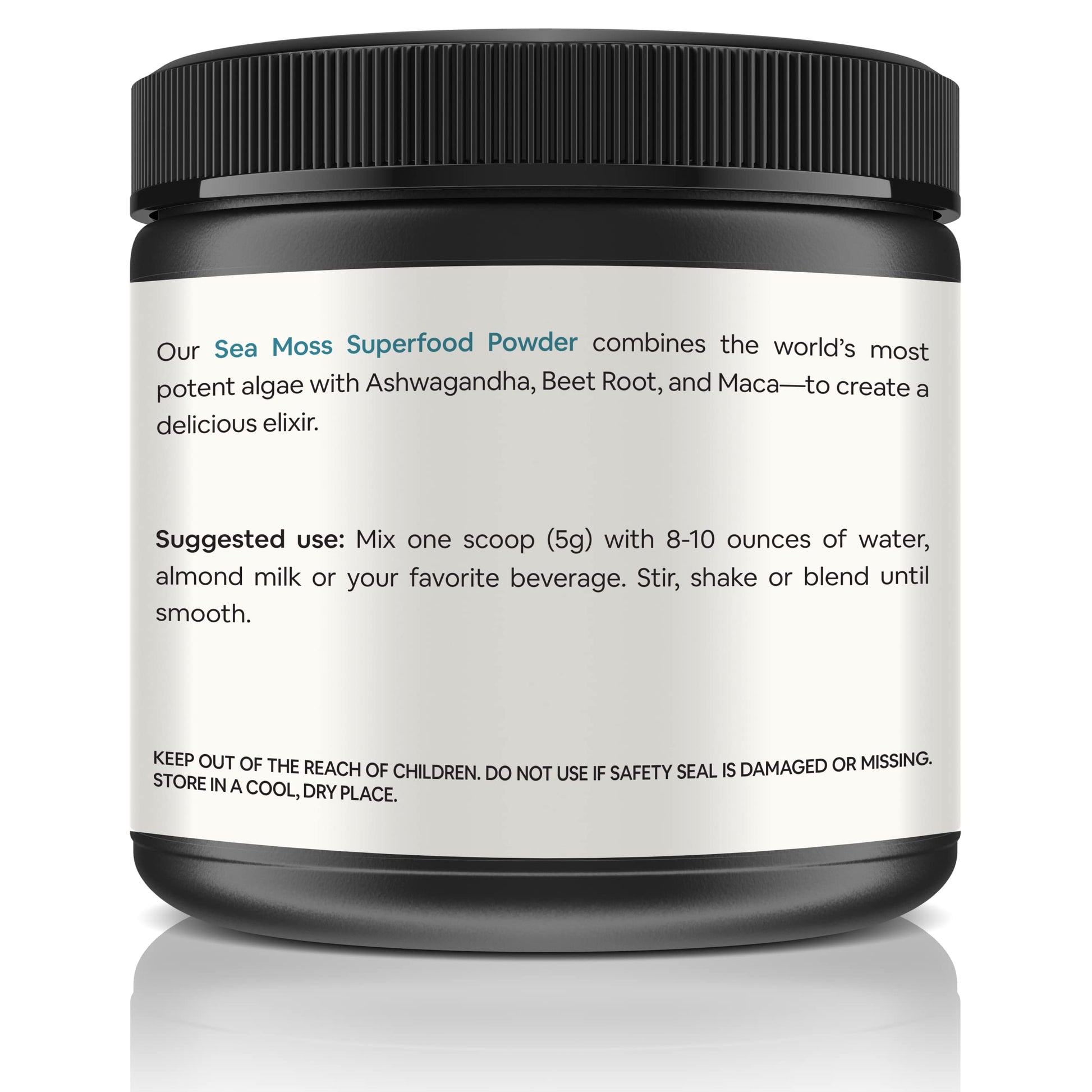 Organic Sea Moss Superfood Powder with Ashwagandha, Beet Root, and Maca Atlantic Naturals uk supplements