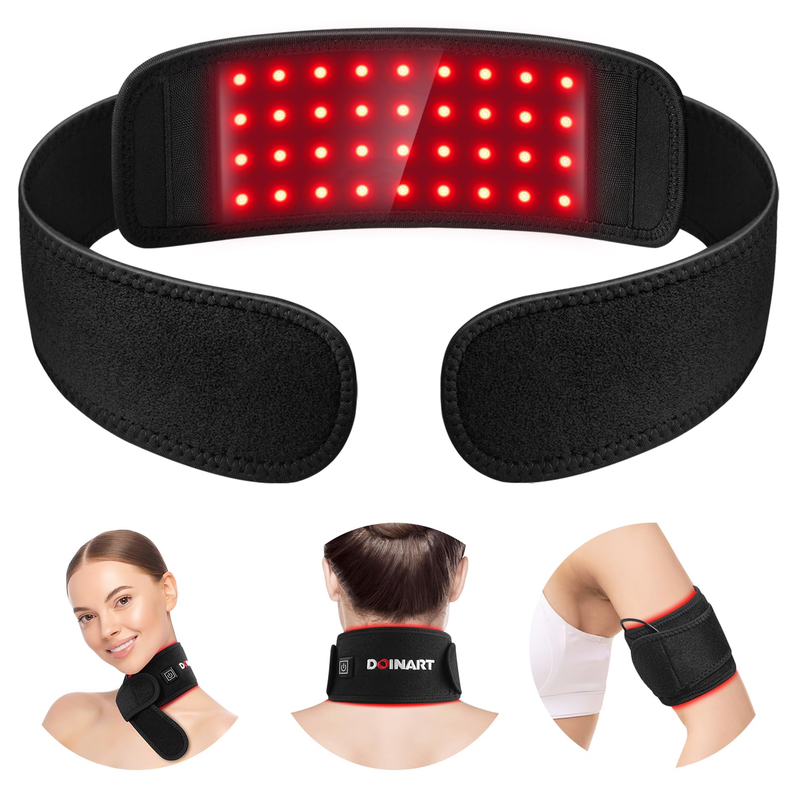 Doinart Red Light Therapy Belt for Neck, Portable Near Infrared Light Therapy for Face Doinart uk supplements