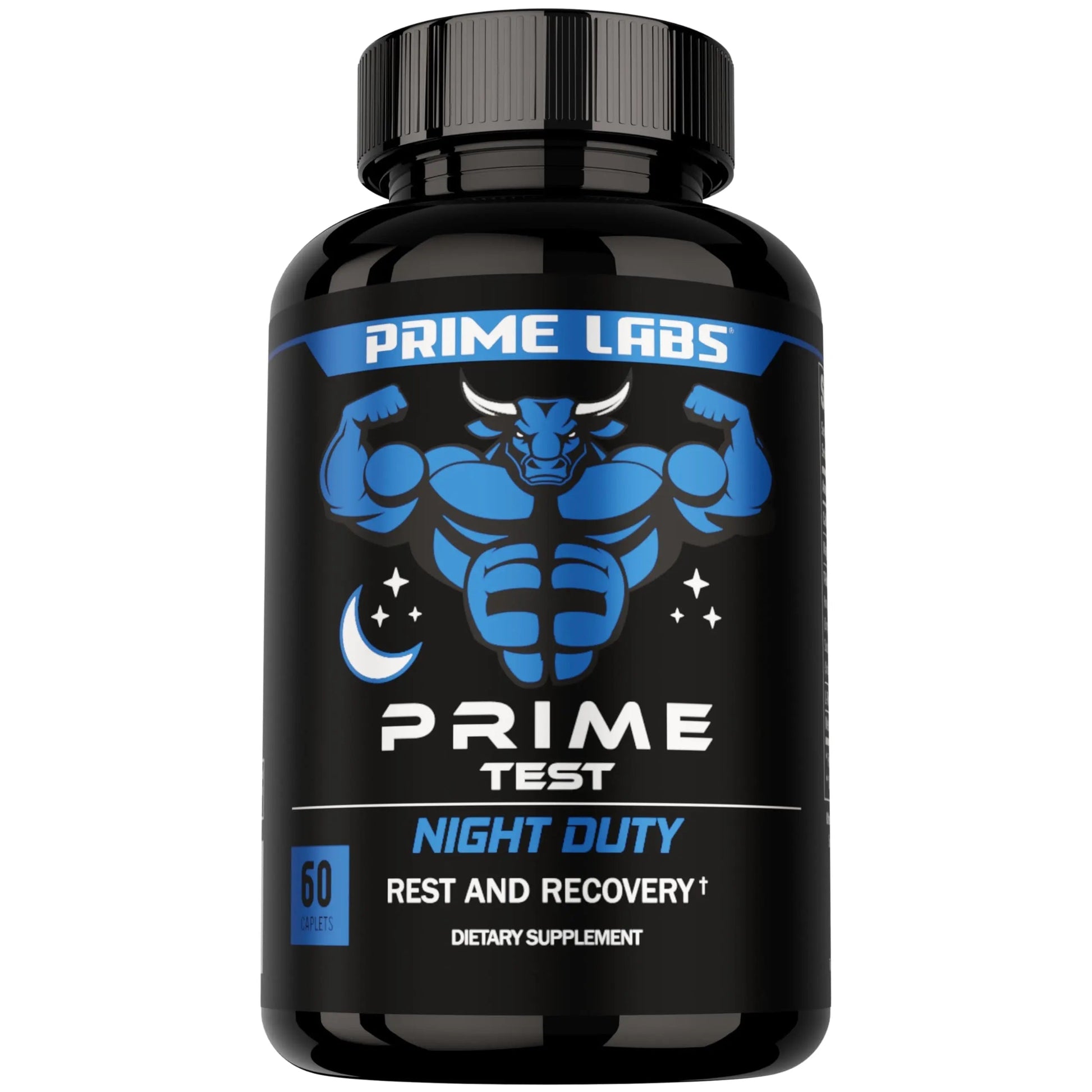 Prime Labs Night Duty - Nighttime Testosterone Booster & Sleep Support - PM Rest & Muscle Recovery Supplements - 60 Count Prime Labs uk supplements