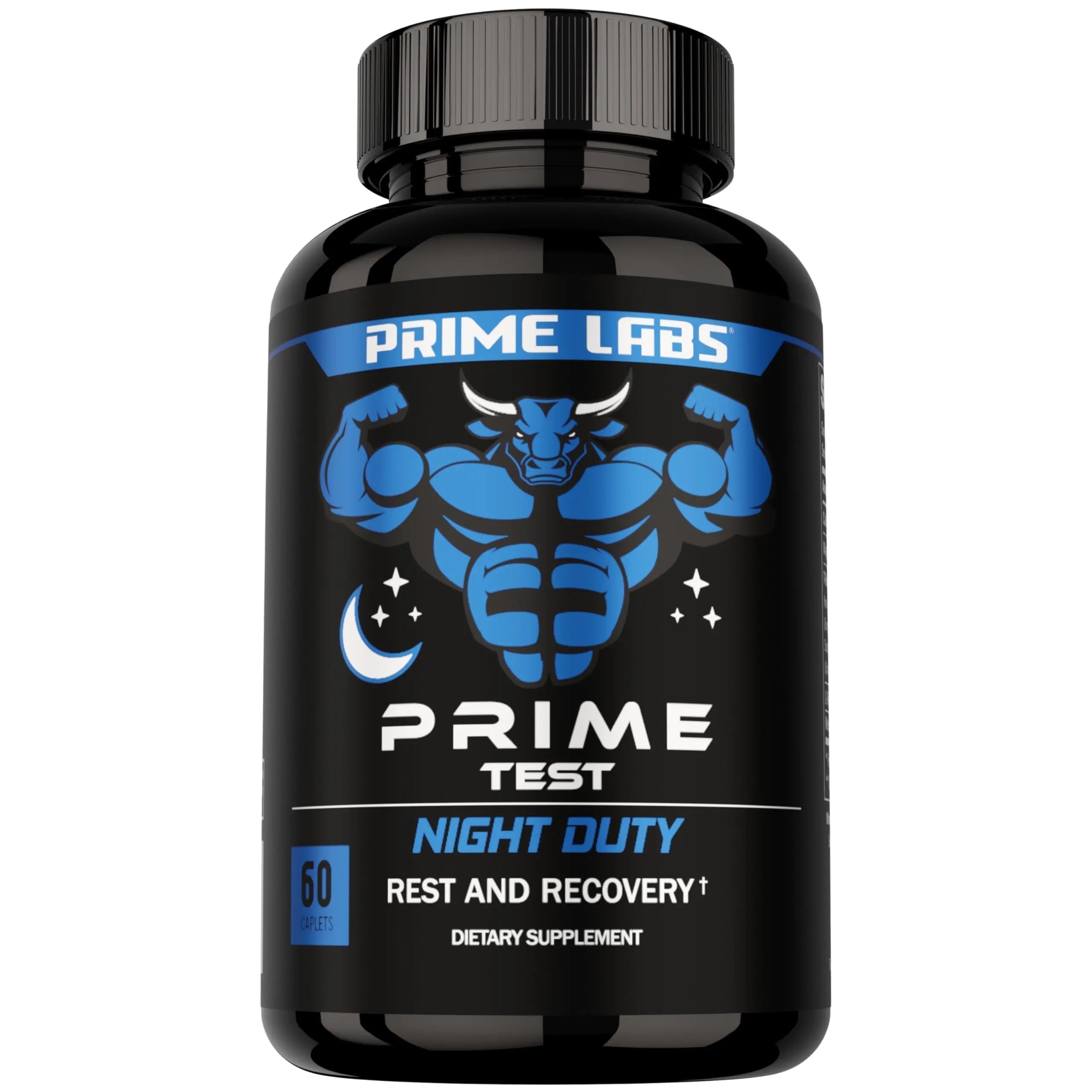 Prime Labs Night Duty - Nighttime Testosterone Booster & Sleep Support - PM Rest & Muscle Recovery Supplements - 60 Count Prime Labs uk supplements