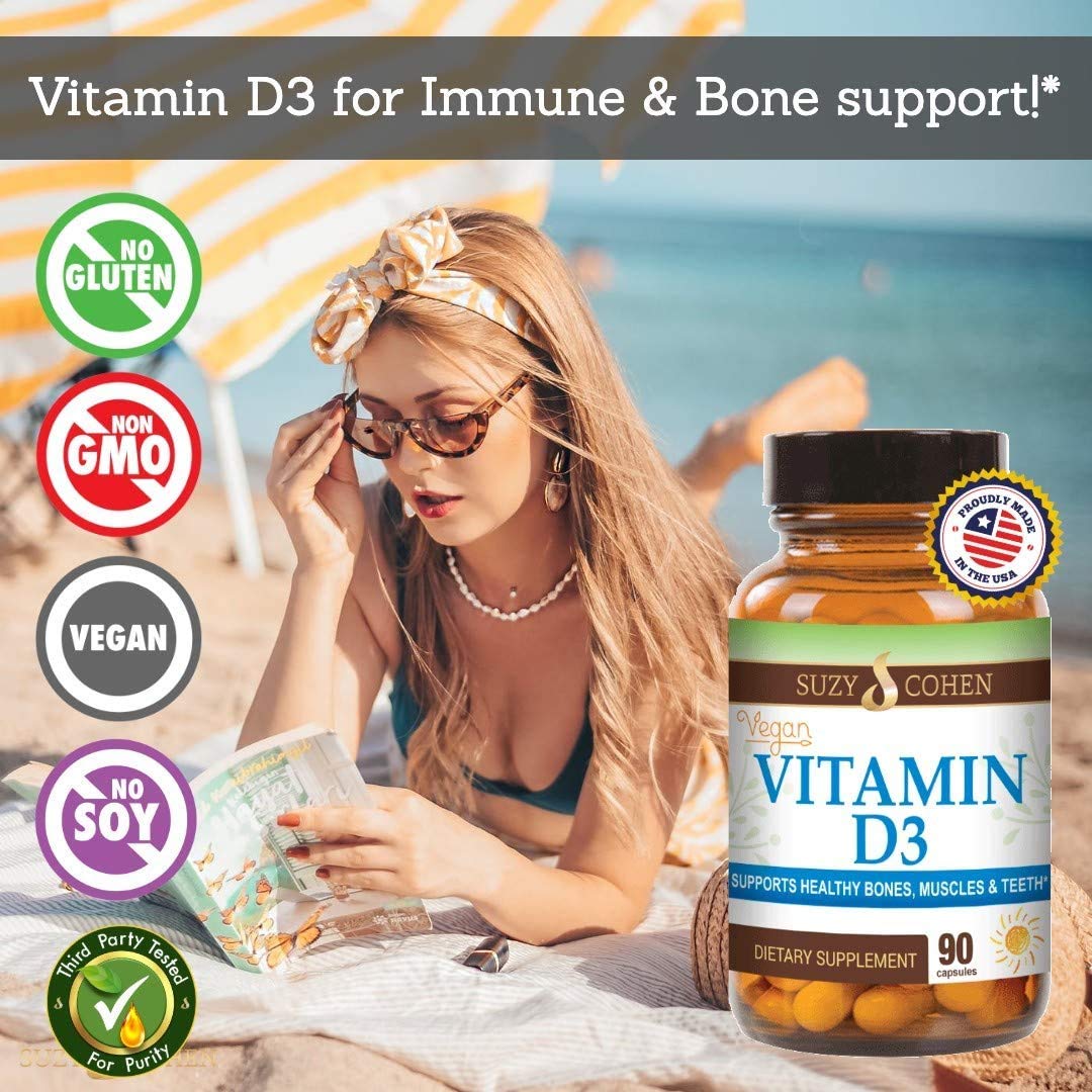 Script Essentials Vegan Vitamin D3 5,000 IU for Healthy Muscle Function, Bone Health, and Immune Support - Non-GMO, Gluten Free and Kosher Certified - 90 Servings Script Essentials uk supplements