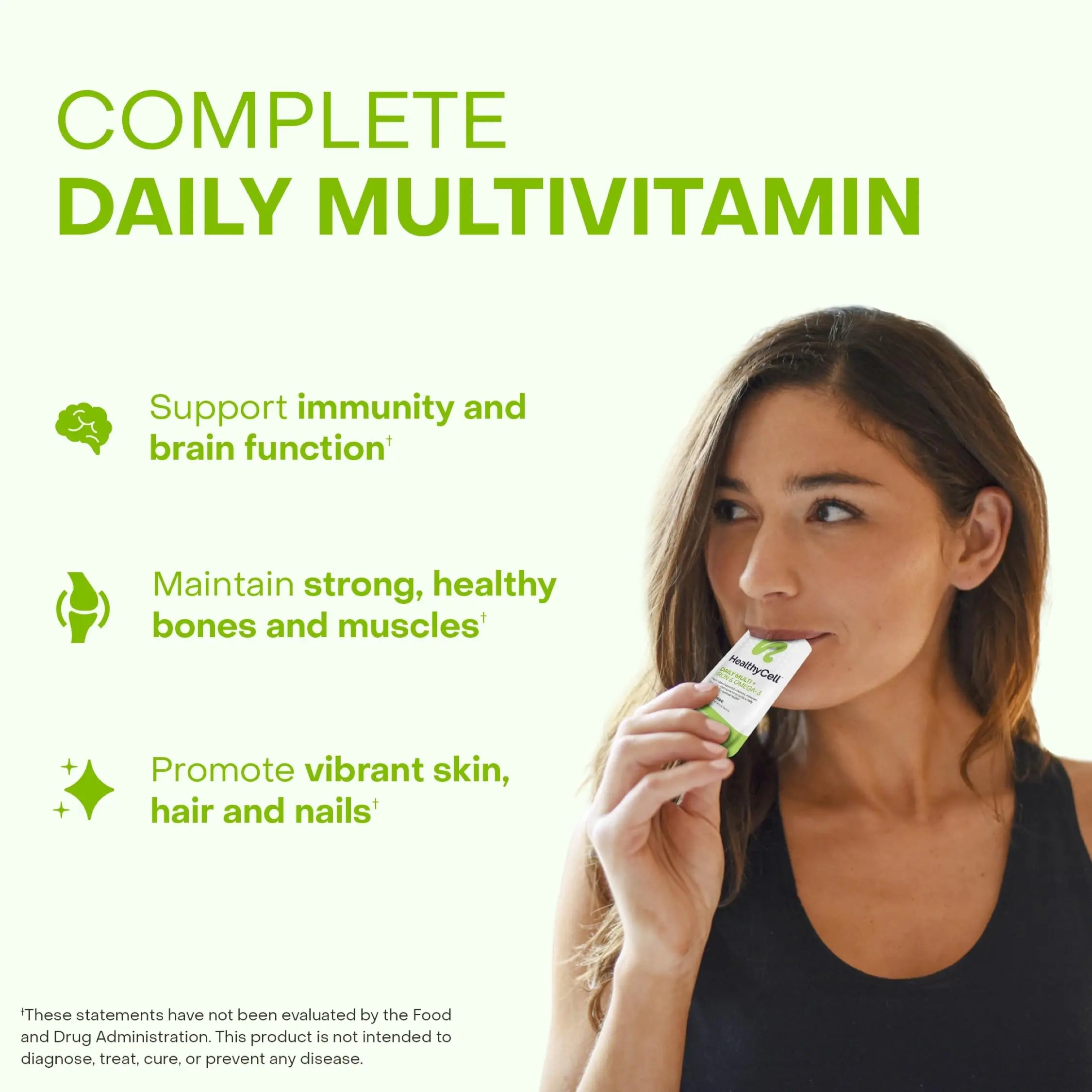 Healthycell Vegan Daily Multivitamin Liquid Supplement with Iron and Omega-3, 25+ Essential Vitamins, Minerals & Nutrients for Brain Healthycell uk supplements