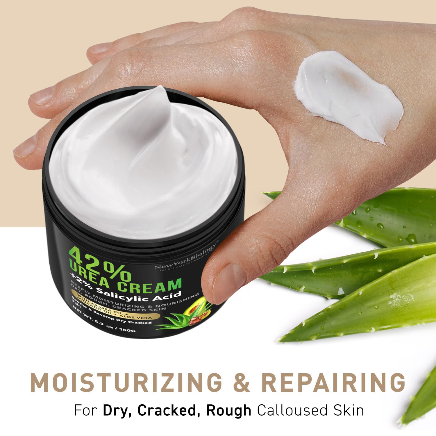 New York Biology 42% Urea Cream with 2% Salicylic Acid - Moisturizing Urea Foot Cream NEW YORK BIOLOGY THE ULTIMATE COSMECEUTICALS uk supplements