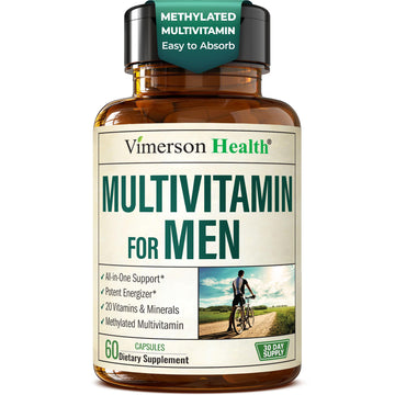 Multivitamin for Men – Methylated Mens Multivitamins & Multiminerals Capsules with Vitamin B12, A, D, C, Zinc, Magnesium & More for Complete Daily Support Vimerson Health uk supplements
