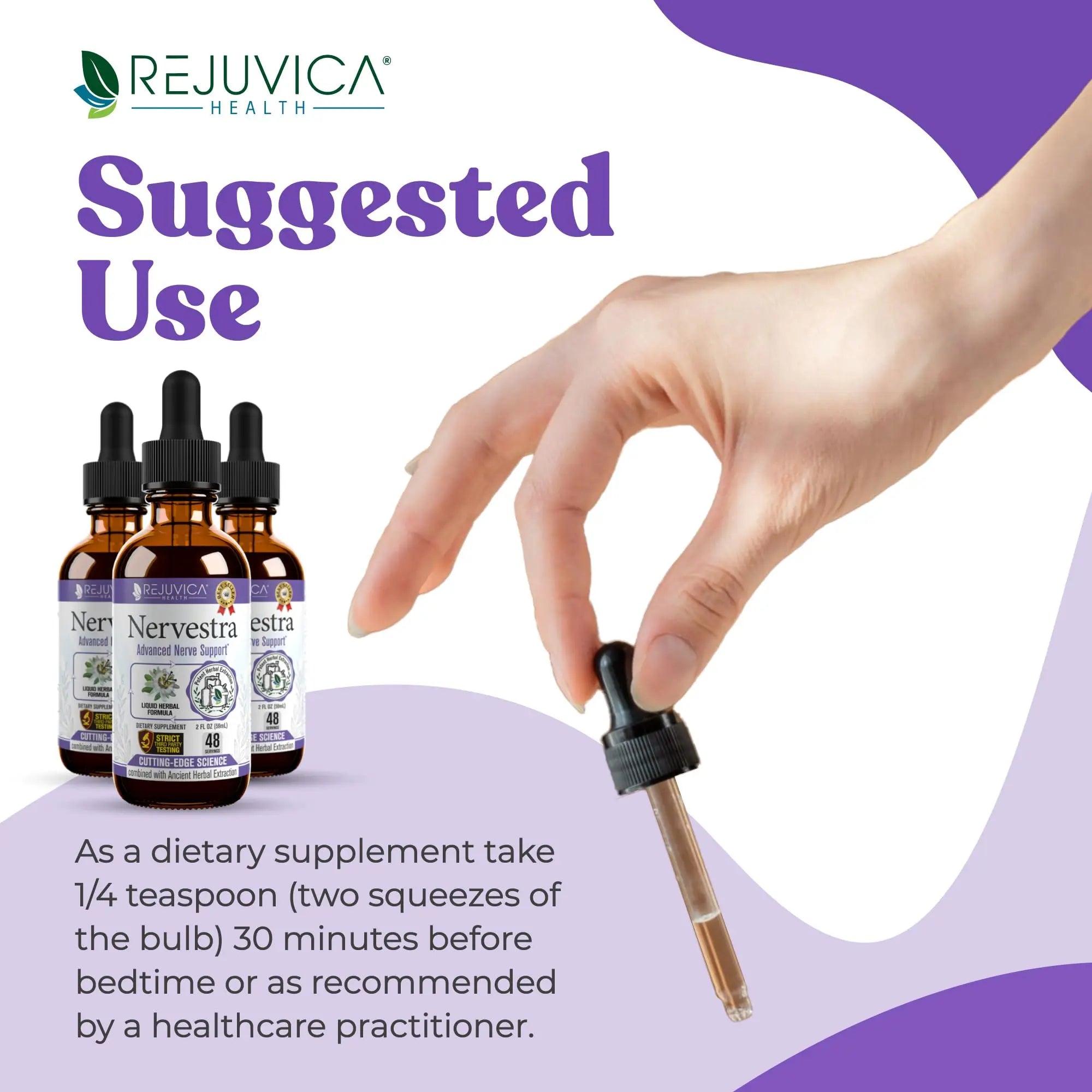 Nervestra - Nerve Health, with Alpha Lipoic Acid, to Bolster Nerve Health and Support Healthy Nerve Function - Alpha Lipoic Acid, Vitamin B6, White Willow Bark Turmeric Passionflower & More! Rejuvica Health uk supplements