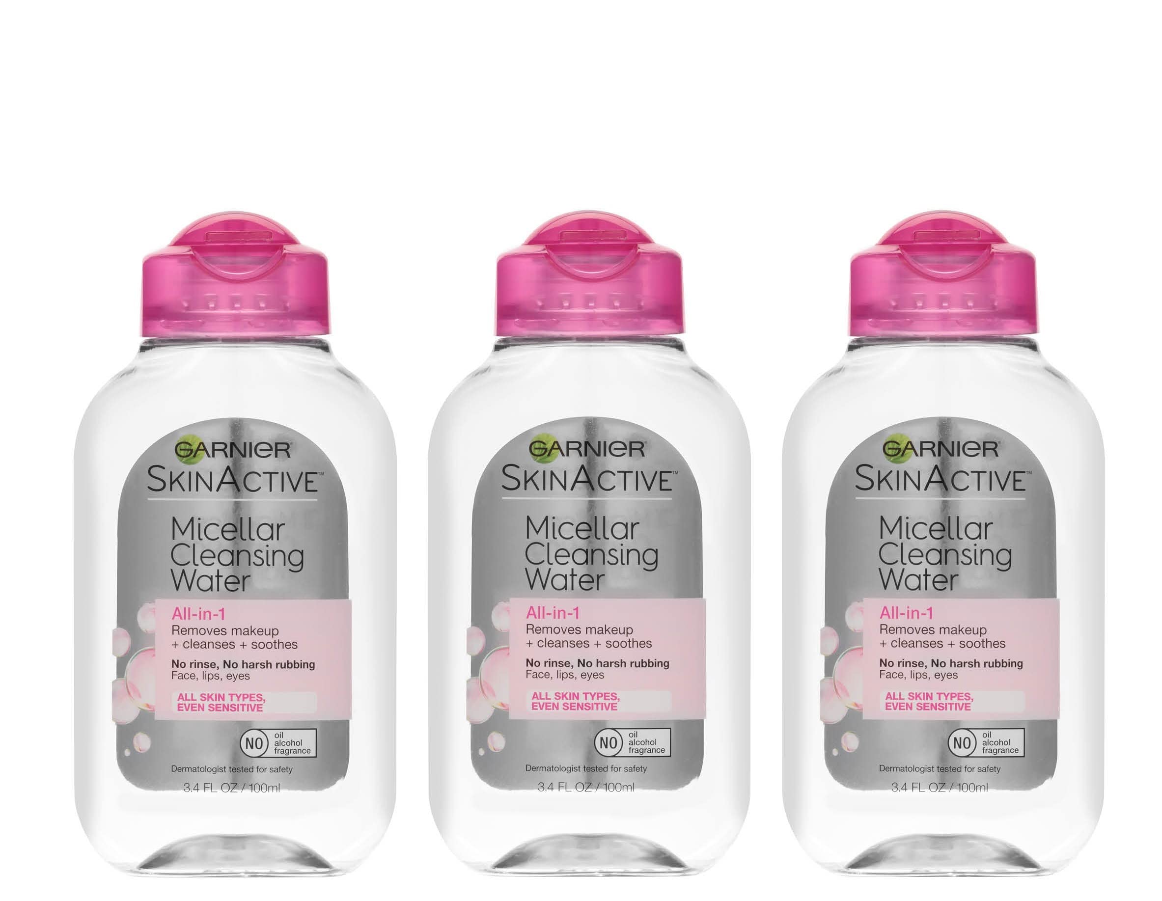 Garnier SkinActive Micellar Cleansing Water, For All Skin Types, 3.4 fl; oz., 3 Count Garnier uk supplements