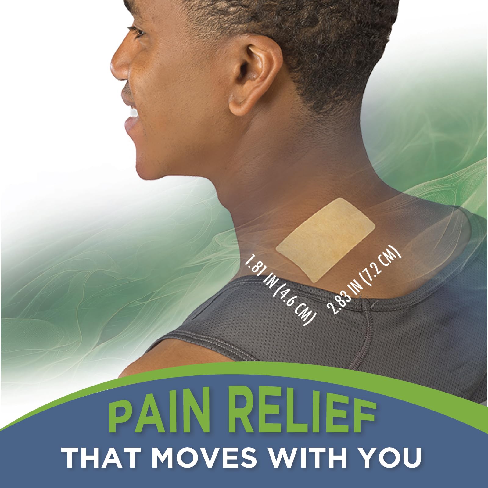 TheraCare Targeted Pain Relief Medicated Patch | Neck, Shoulder, Small Areas | 20-Count | 2.83” x 1.81” | Topical Analgesic | Camphor, Menthol, Methyl Salicylate | Gentle Adhesive Thera Care uk supplements