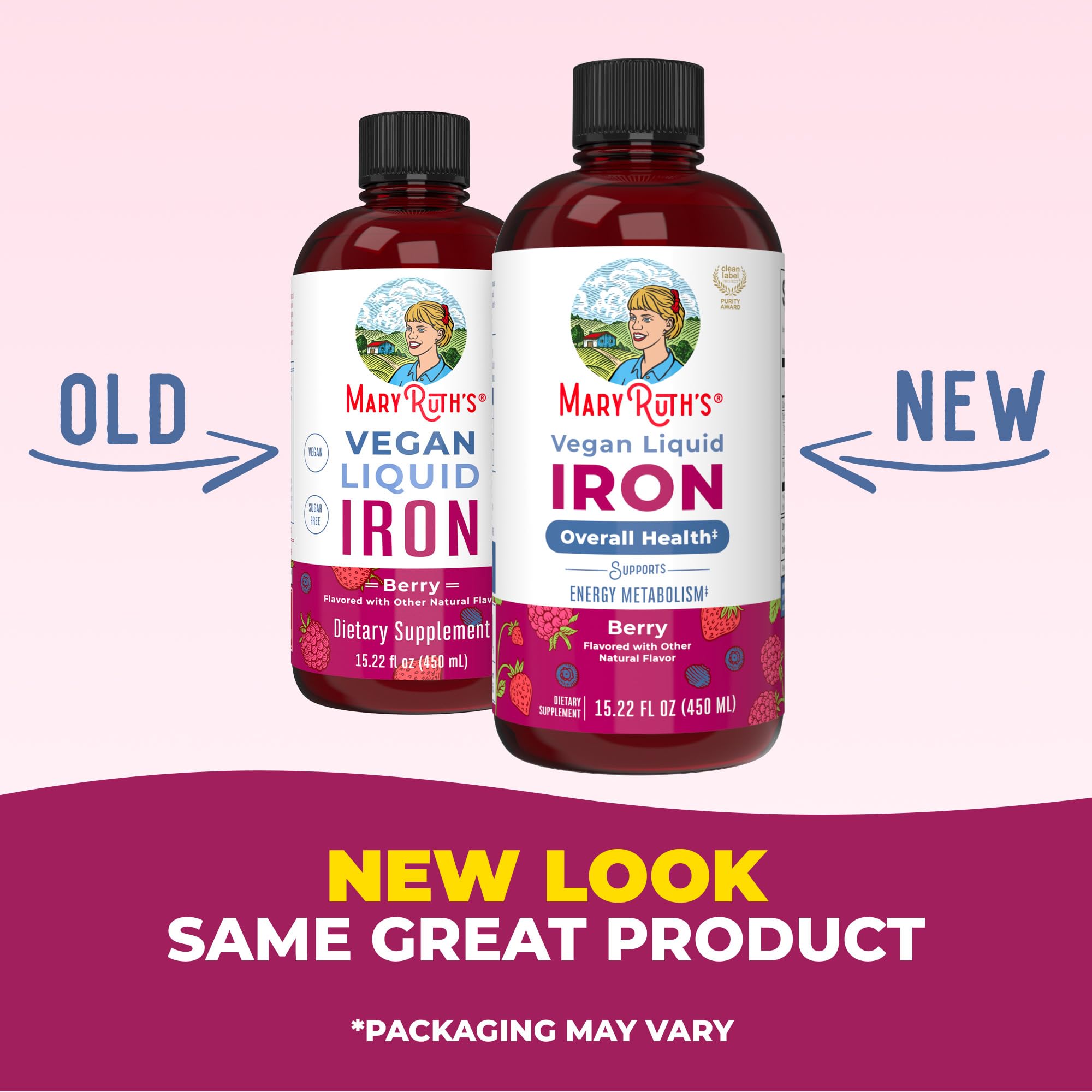 Iron Supplement for Women Men & Kids | Liquid Iron Supplement for Women Men & Kids | Iron for Healthy Blood & Oxygen | Ages 4 & Up | Sugar Free | Vegan | Non-GMO | Gluten Free | 15.22 Fl Oz MARYRUTH'S uk supplements