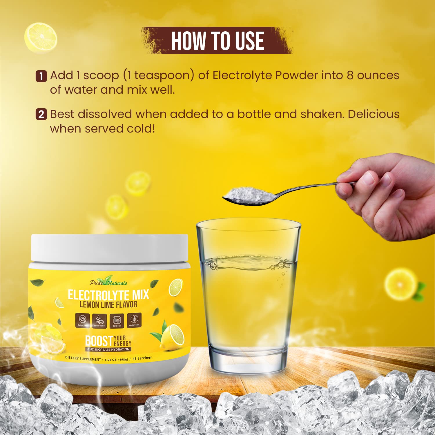Electrolyte Powder - Refreshing Workout Recovery Electrolytes, Sugar Free, Gluten Free Pride Naturals, Inc uk supplements