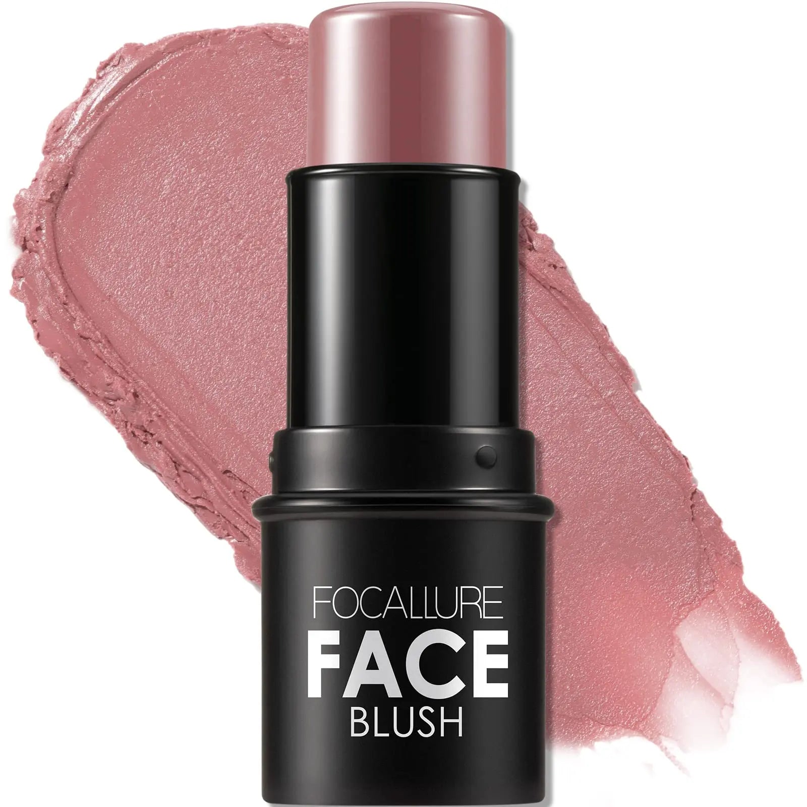 FOCALLURE Cream Blush Makeup,Buildable Blush Stick for Cheeks,Matte and Dewy Finish,Long Wearing,Easy Application,Lightweight Multi Stick,ROSE FLUSH FOCALLURE uk supplements