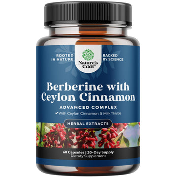 Balancing Berberine Plus 1200mg Per Serving Complex - Antioxidant Berberine with Ceylon Natures Craft uk supplements