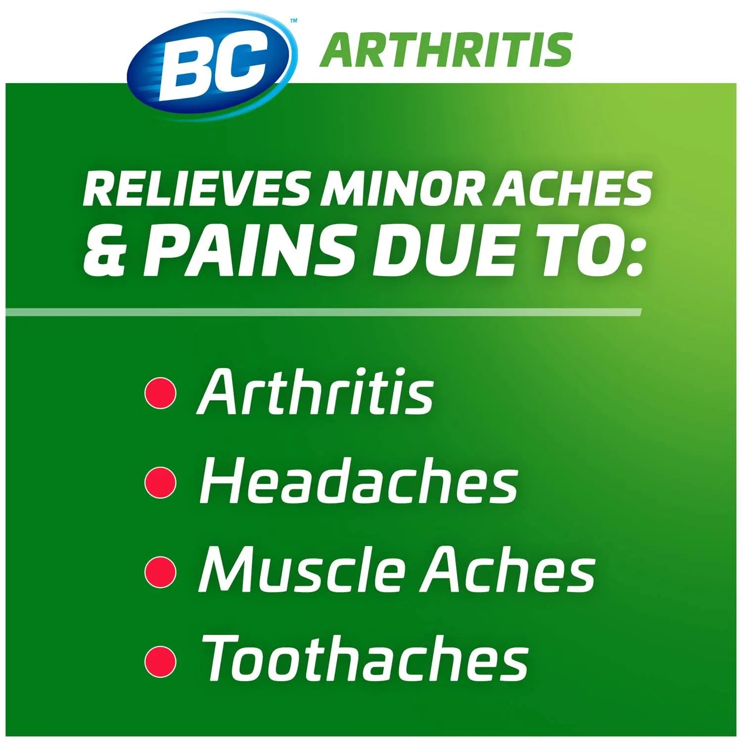 BC Powder Arthritis Pain Reliever, Aspirin Dissolve Packs, 50 Count Powder Packets BC uk supplements