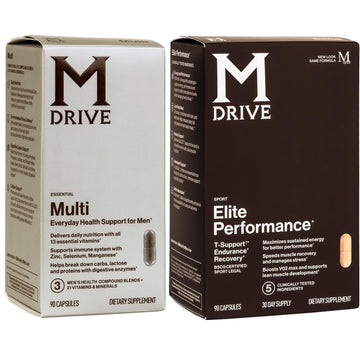 Mdrive Elite Multi - Natural Energy, Strength, Stress Relief, Lean Muscle, Immune Health Support from Zinc, Selenium, Manganese & Vitamin D, Enzymes for Digestive Support Mdrive uk supplements