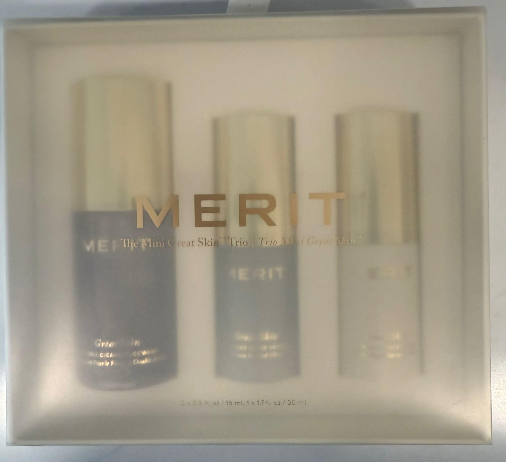 MERIT The Mini Great Skin Trio – Limited Edition Skincare Set with Double Cleanse Face Wash (15 ml), Instant Glow Serum (15 ml), and Priming Moisturizer (50 ml) Merit uk supplements